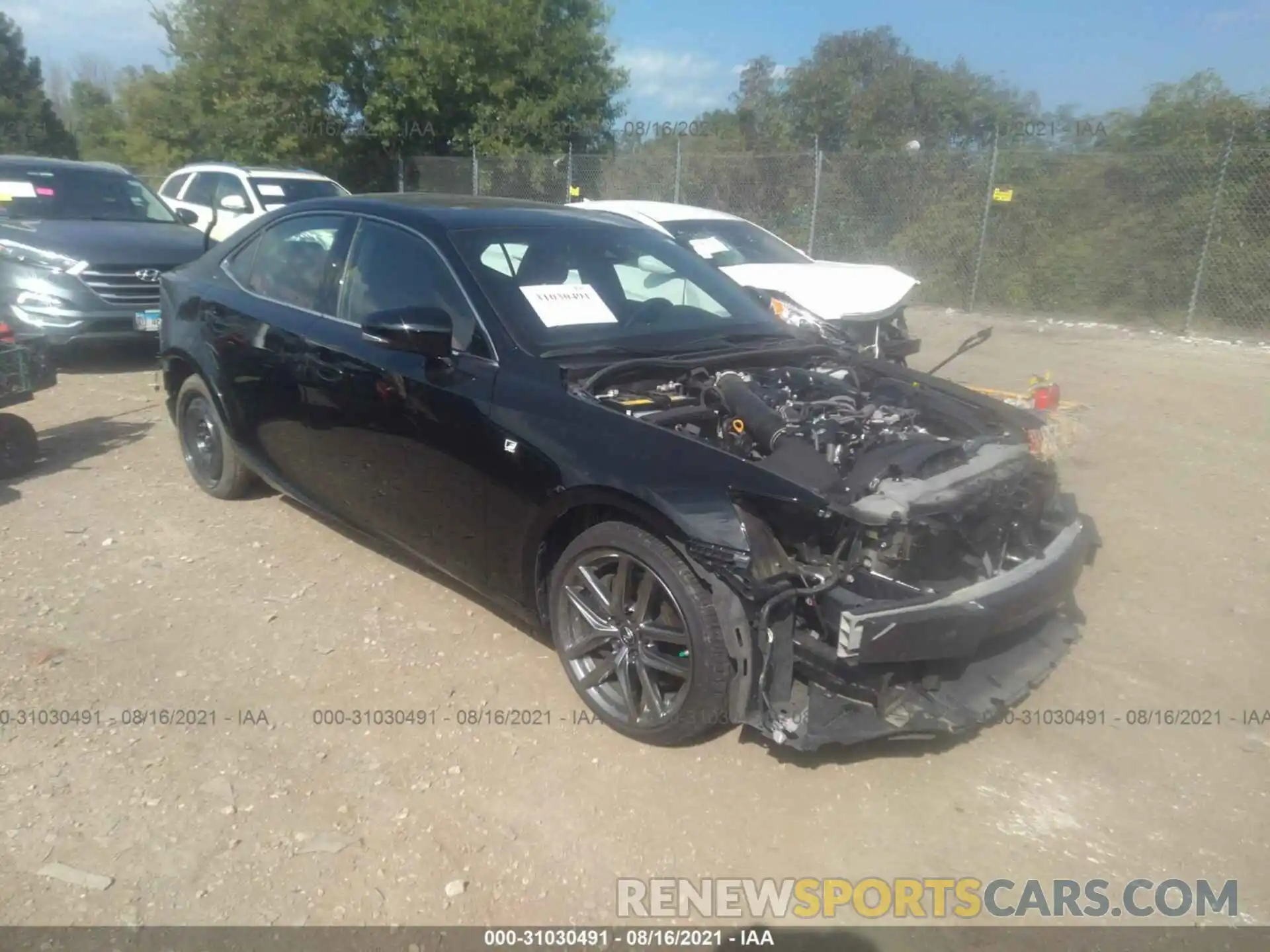 1 Photograph of a damaged car JTHC81D21K5039658 LEXUS IS 2019