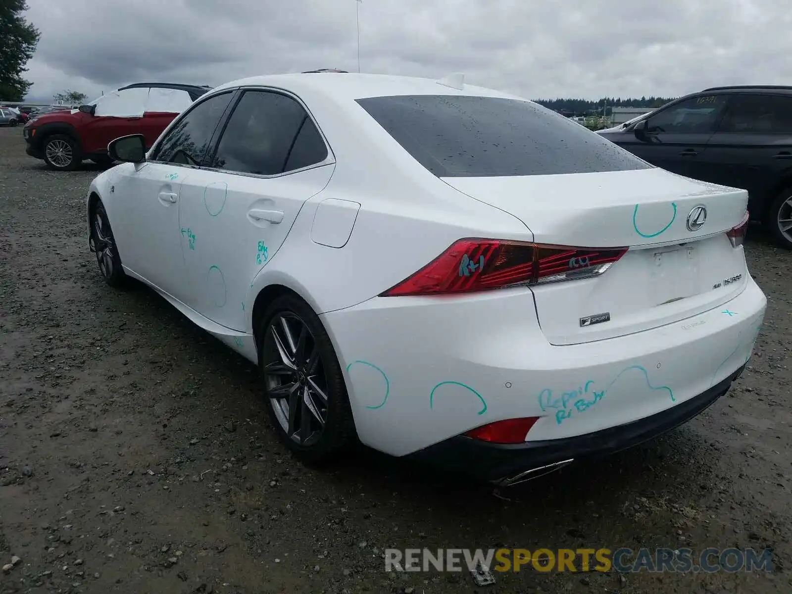 3 Photograph of a damaged car JTHC81D22K5034016 LEXUS IS 2019