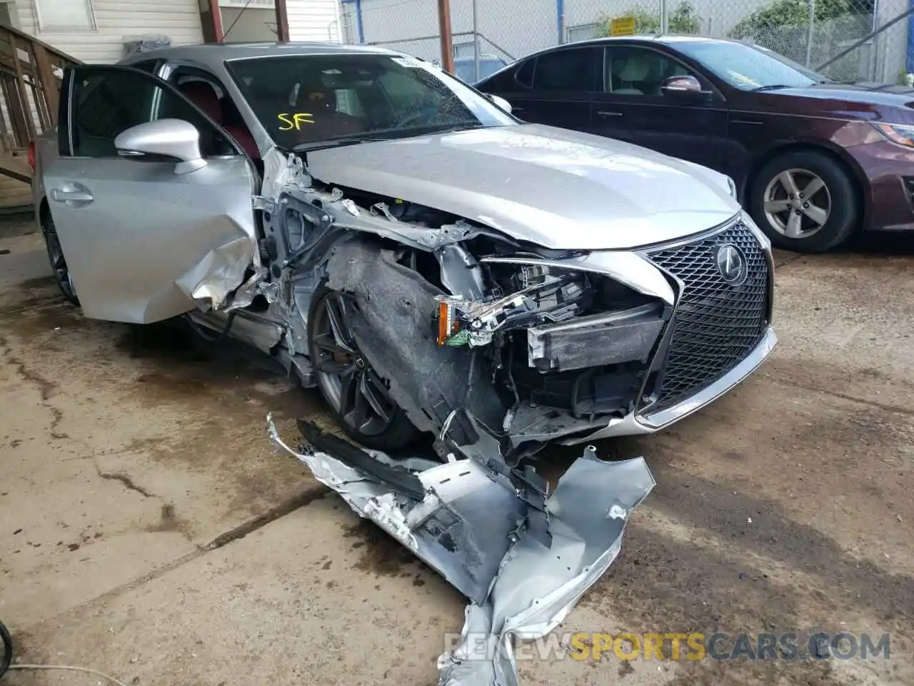 1 Photograph of a damaged car JTHC81D22K5034131 LEXUS IS 2019