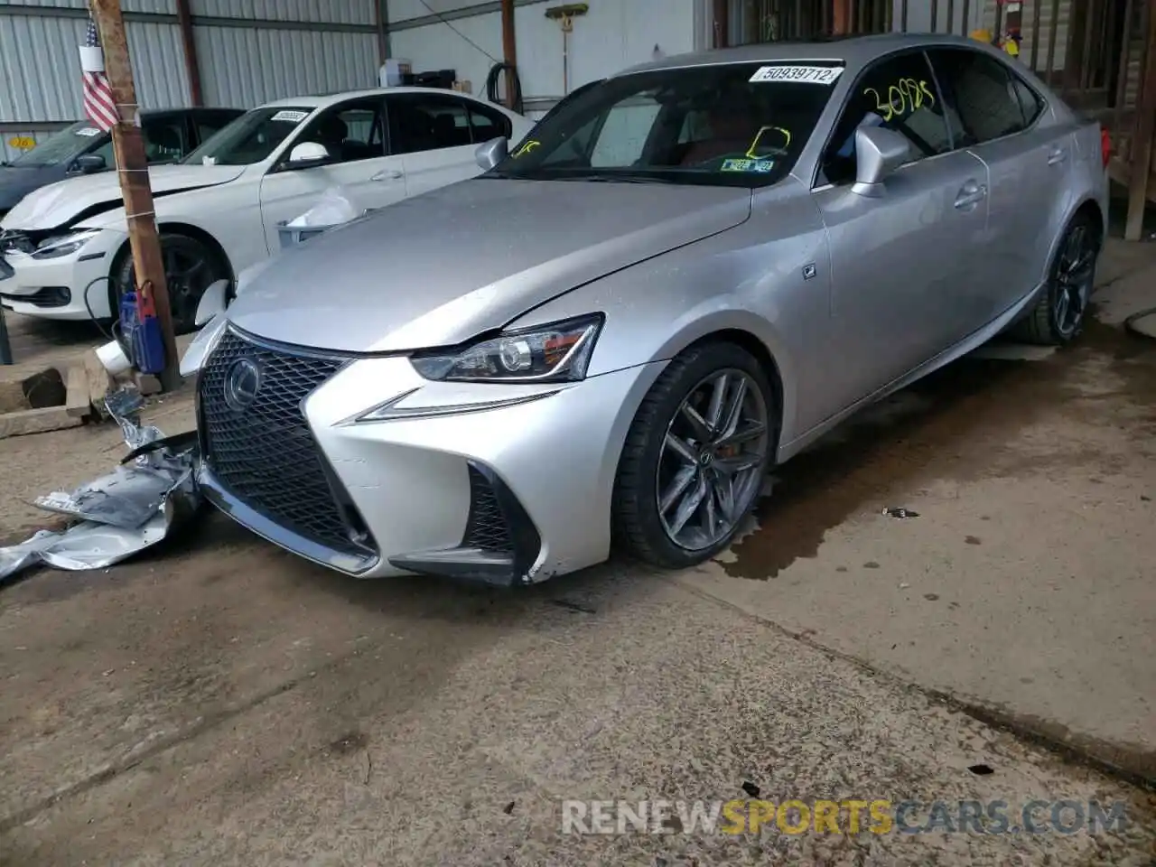 2 Photograph of a damaged car JTHC81D22K5034131 LEXUS IS 2019