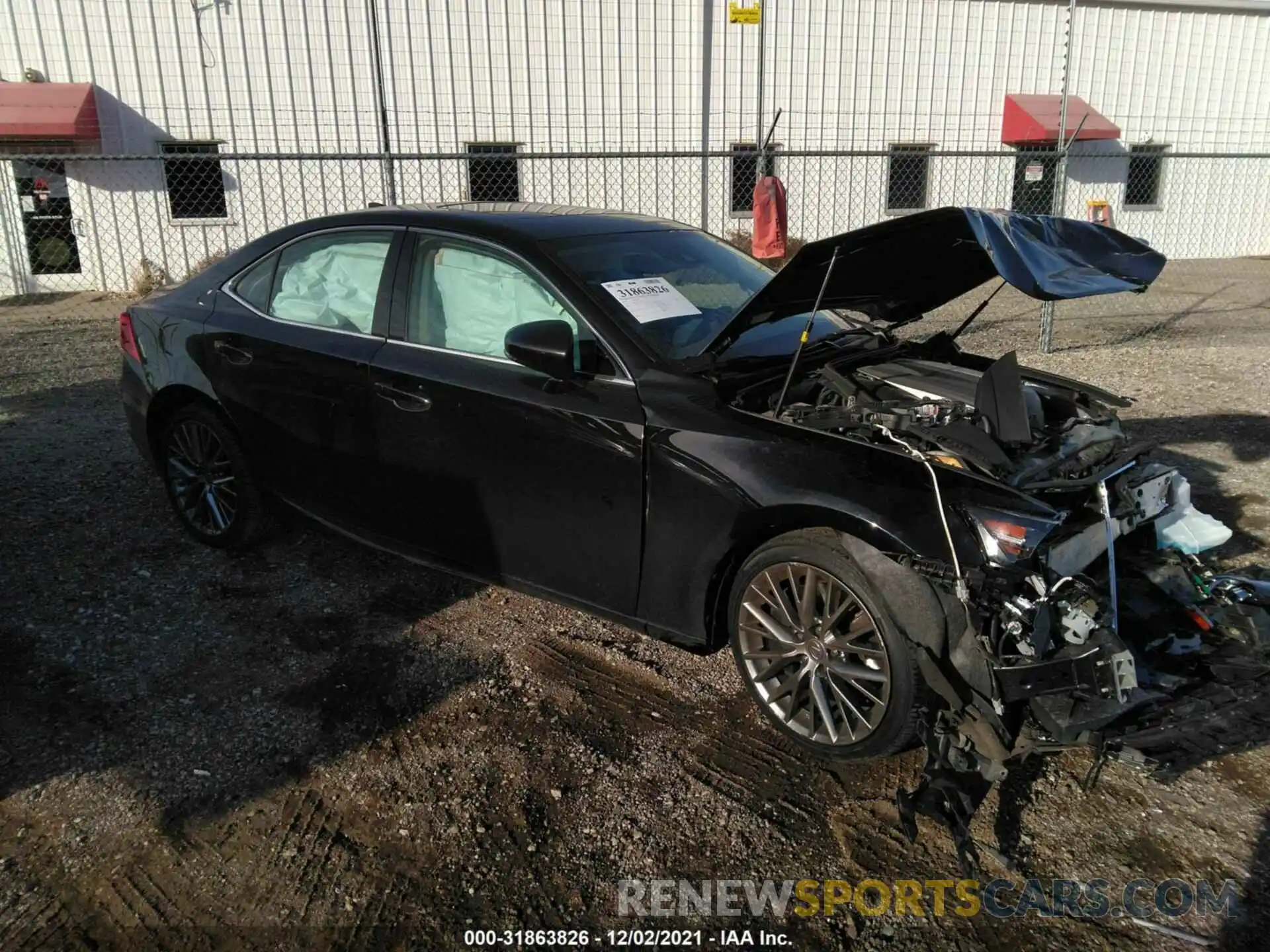 1 Photograph of a damaged car JTHC81D22K5034954 LEXUS IS 2019