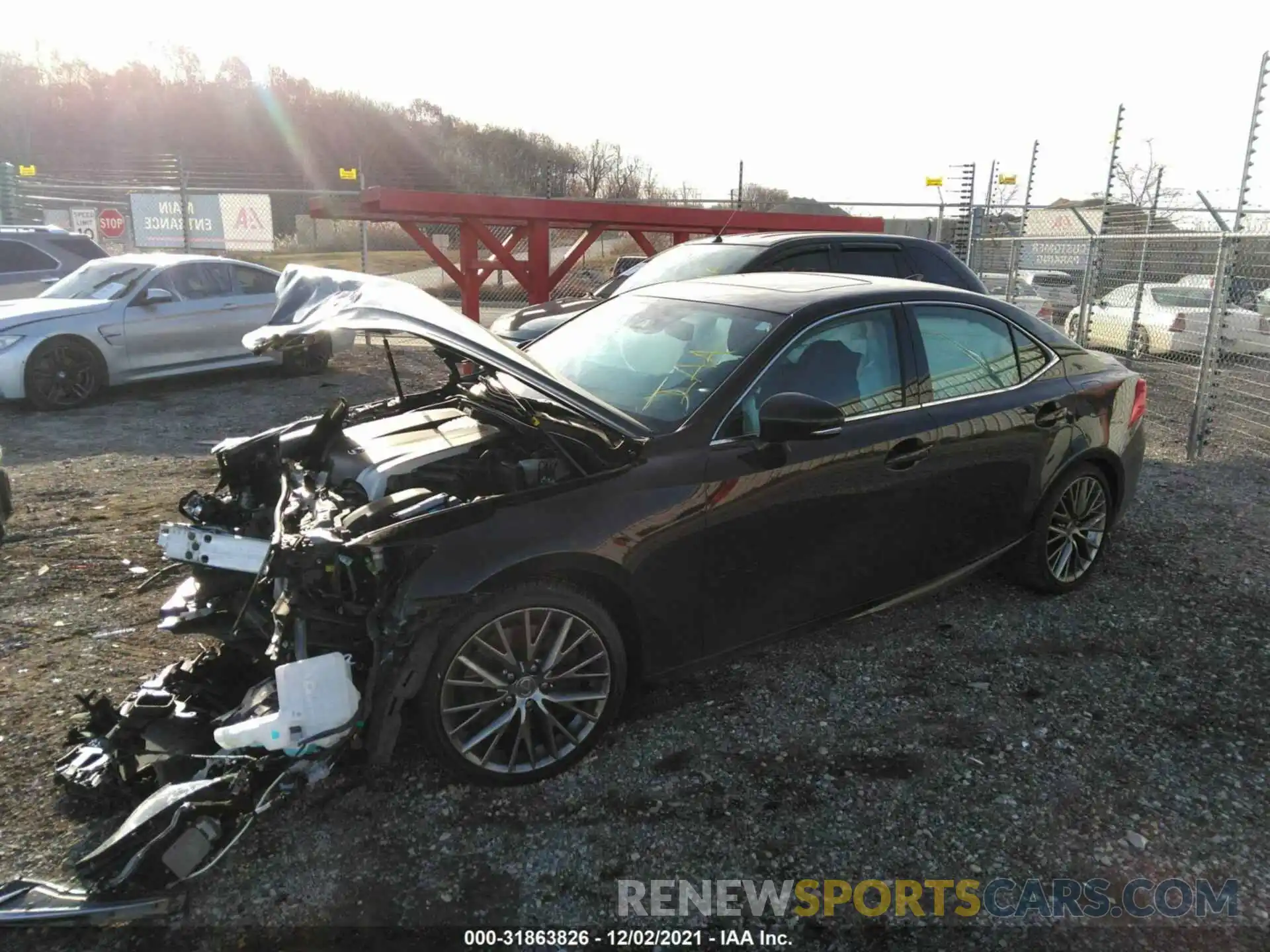 2 Photograph of a damaged car JTHC81D22K5034954 LEXUS IS 2019