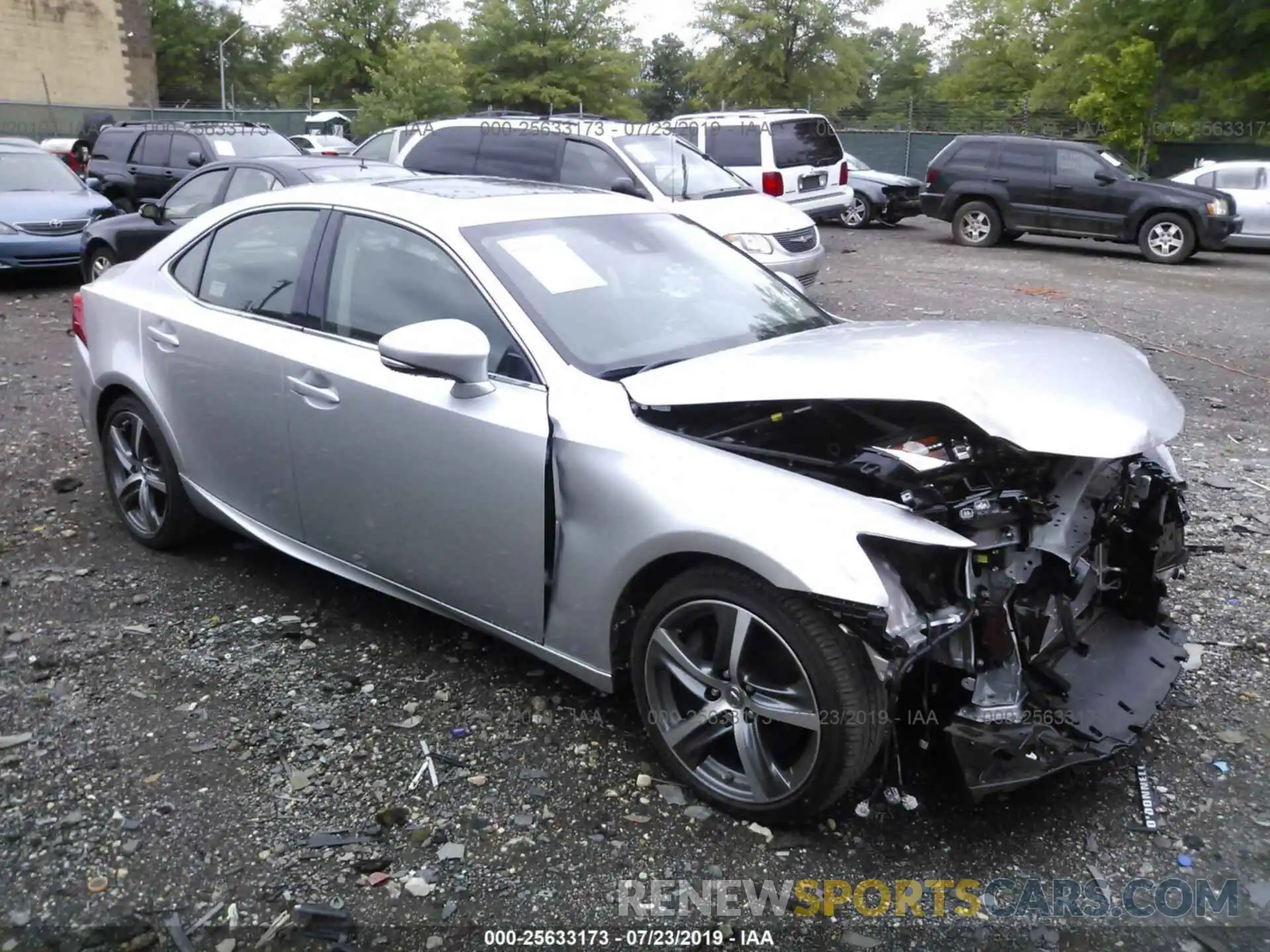 1 Photograph of a damaged car JTHC81D22K5037045 LEXUS IS 2019