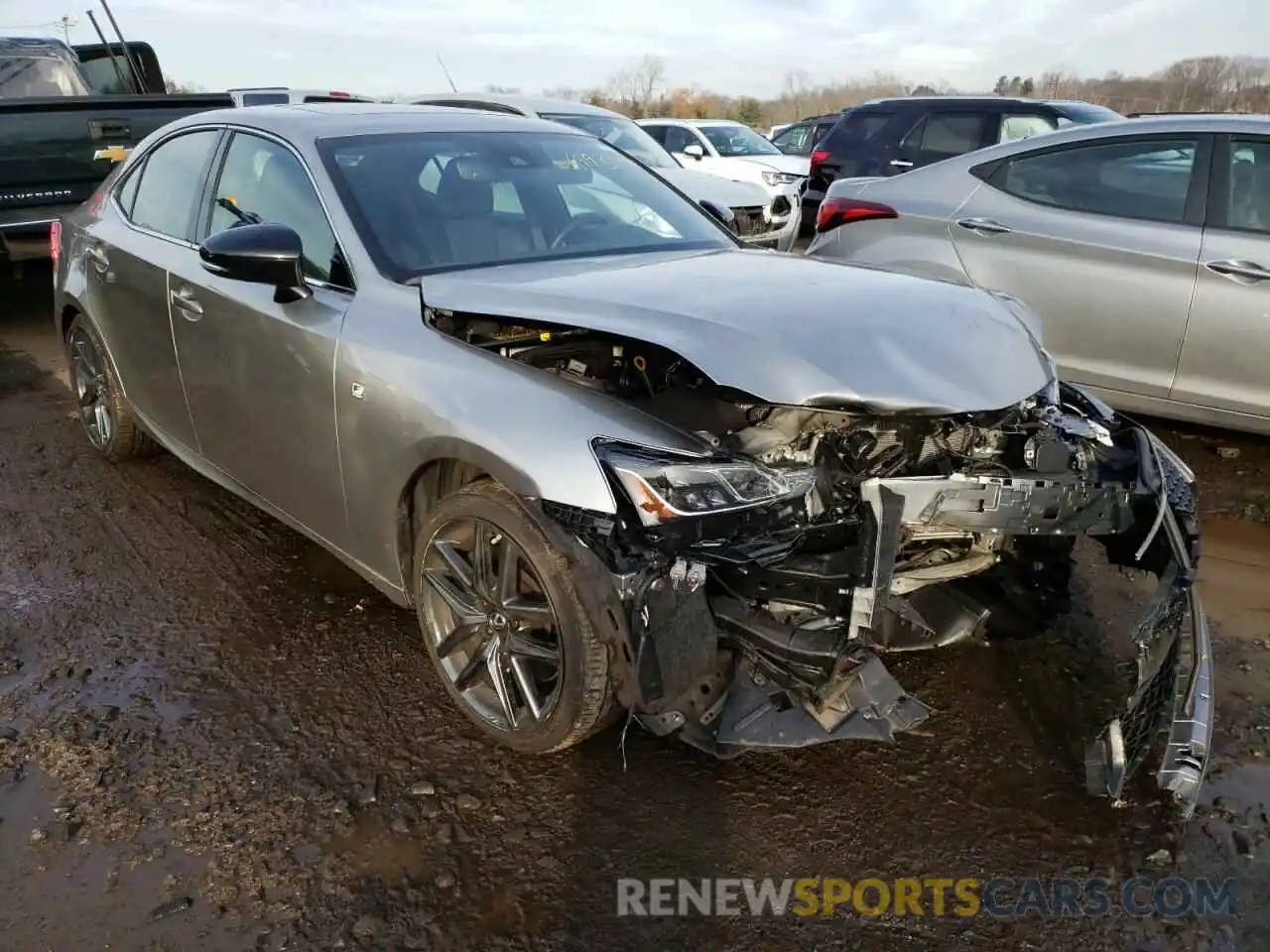 1 Photograph of a damaged car JTHC81D22K5037790 LEXUS IS 2019