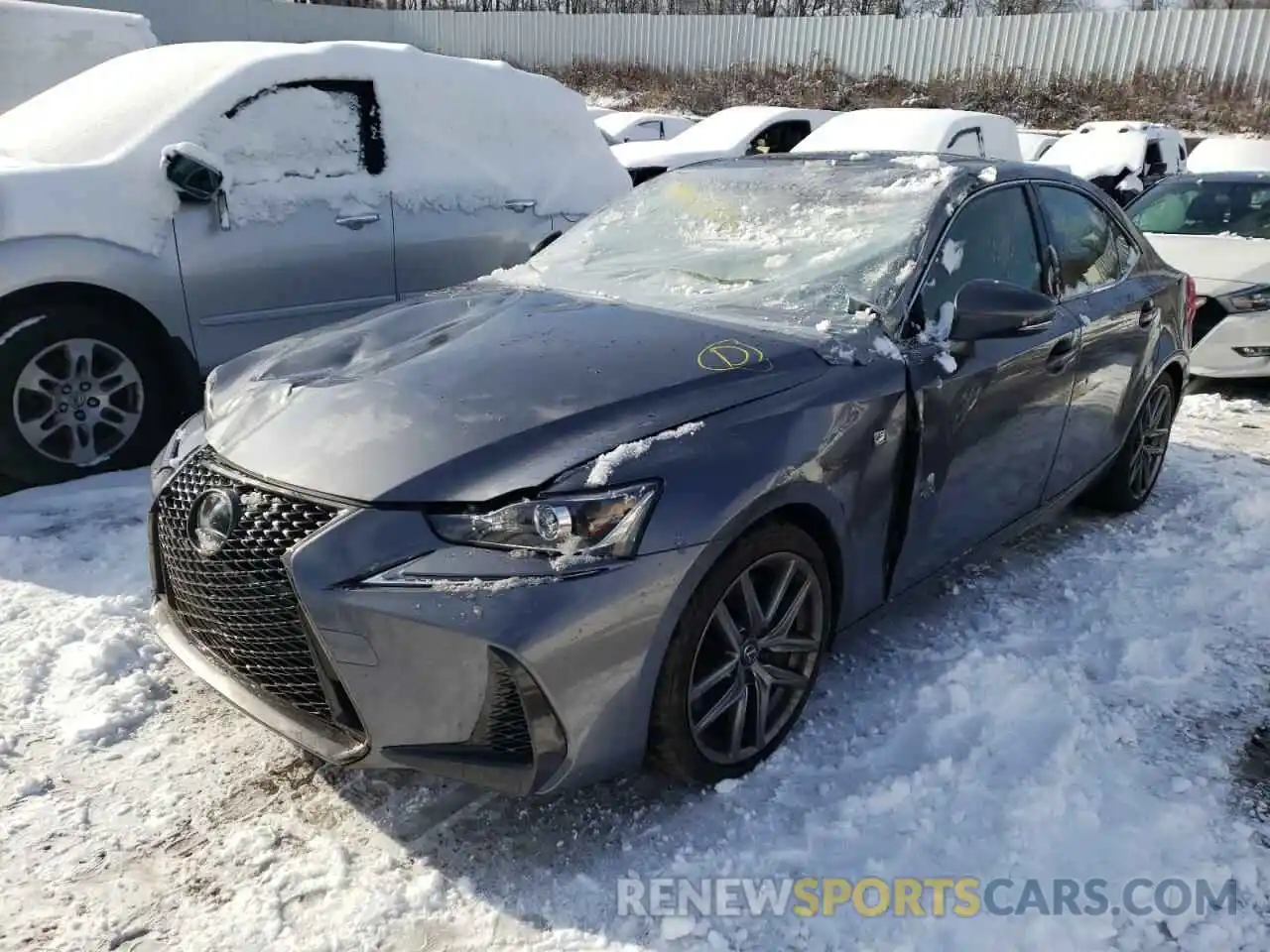 2 Фотография поврежденного автомобиля JTHC81D22K5039541 LEXUS IS 2019