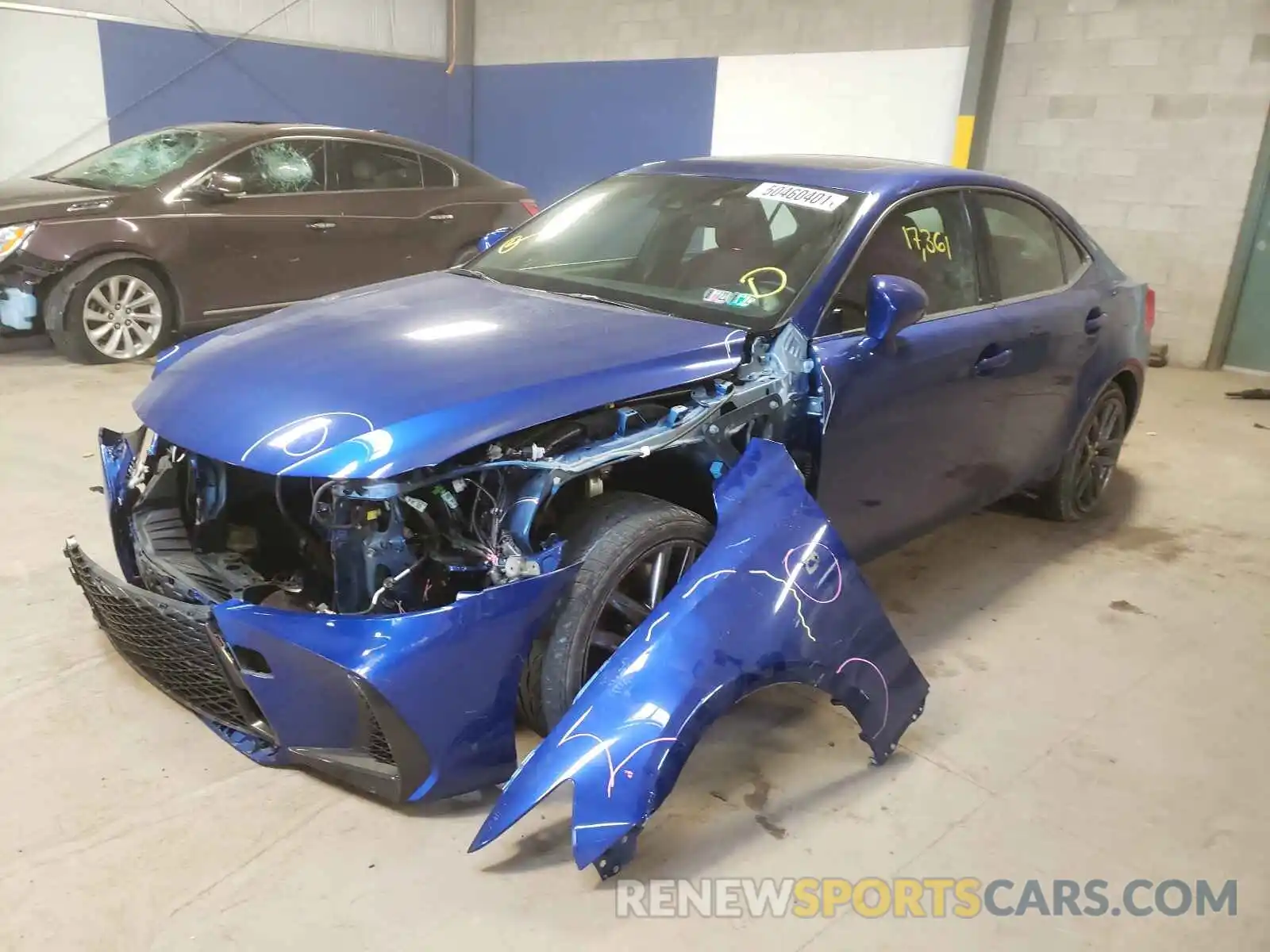 2 Photograph of a damaged car JTHC81D23K5036096 LEXUS IS 2019