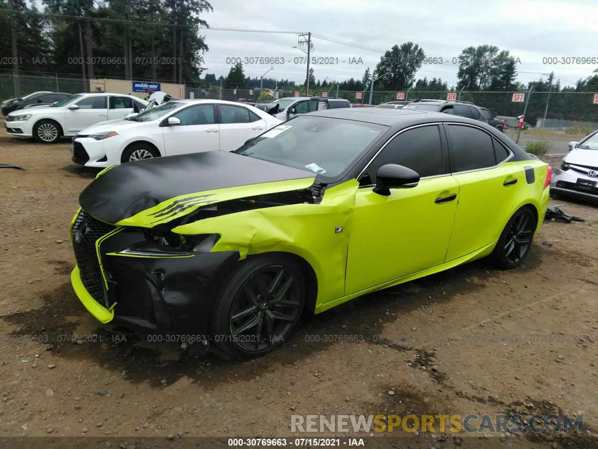 2 Photograph of a damaged car JTHC81D23K5037944 LEXUS IS 2019