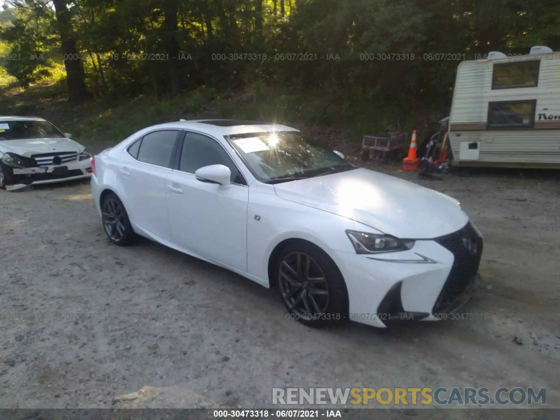 1 Photograph of a damaged car JTHC81D24K5034566 LEXUS IS 2019