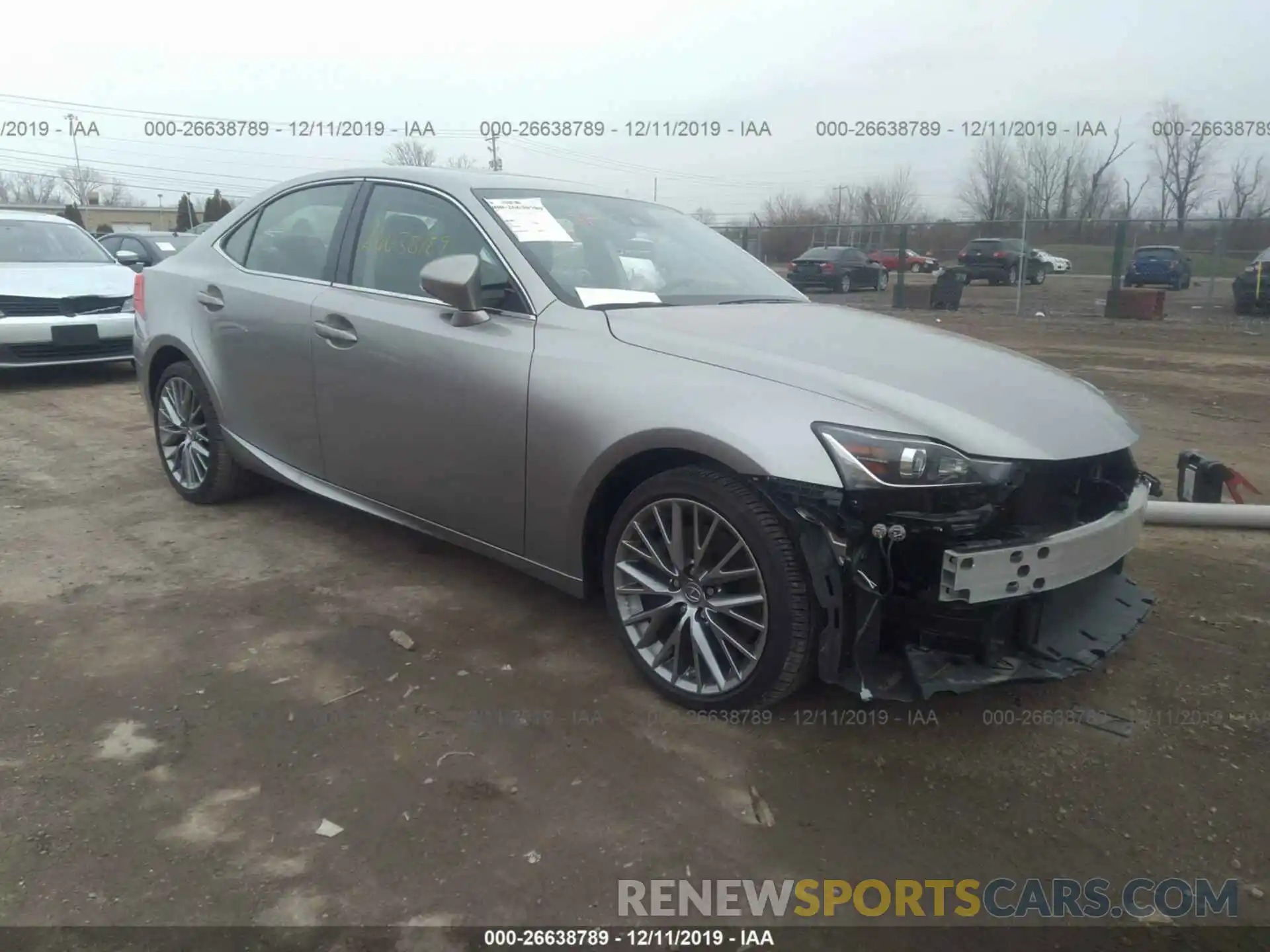 1 Photograph of a damaged car JTHC81D24K5035278 LEXUS IS 2019