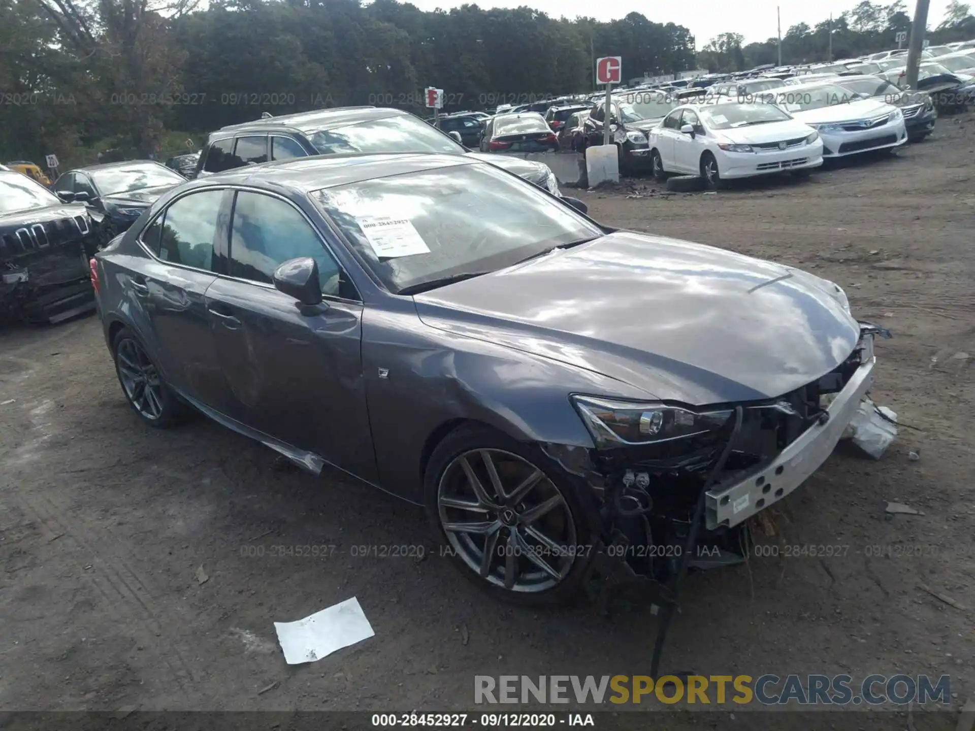 1 Photograph of a damaged car JTHC81D24K5035538 LEXUS IS 2019