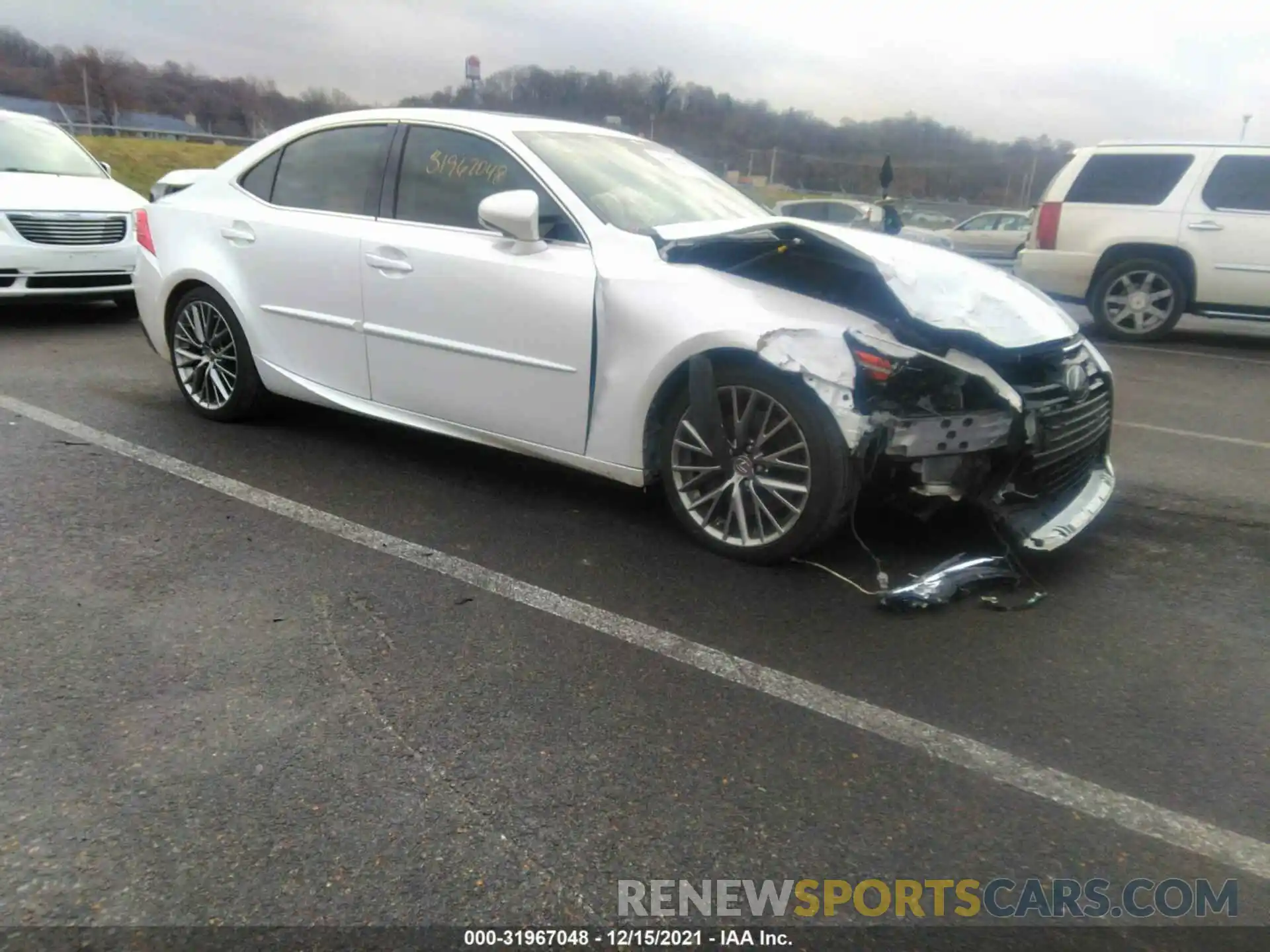 1 Photograph of a damaged car JTHC81D25K5034284 LEXUS IS 2019