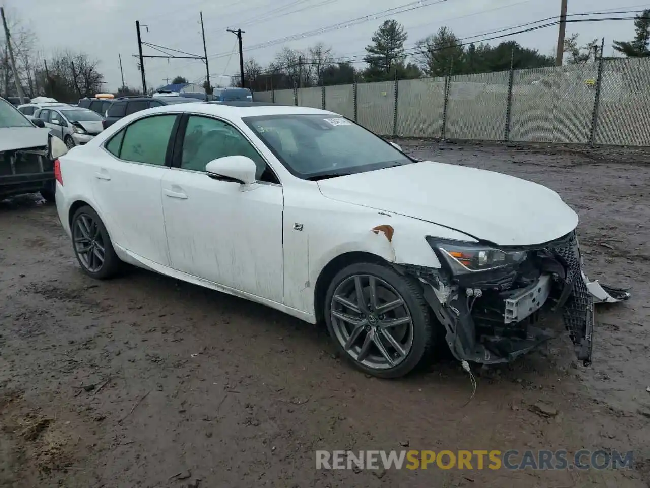 4 Photograph of a damaged car JTHC81D25K5035600 LEXUS IS 2019