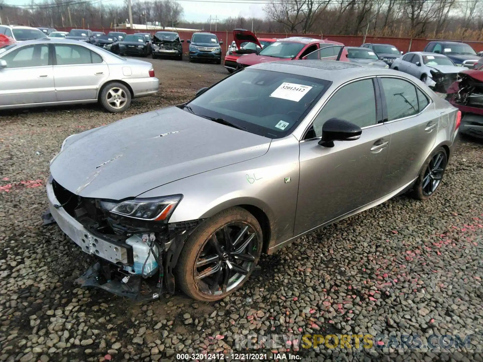 2 Photograph of a damaged car JTHC81D25K5037797 LEXUS IS 2019