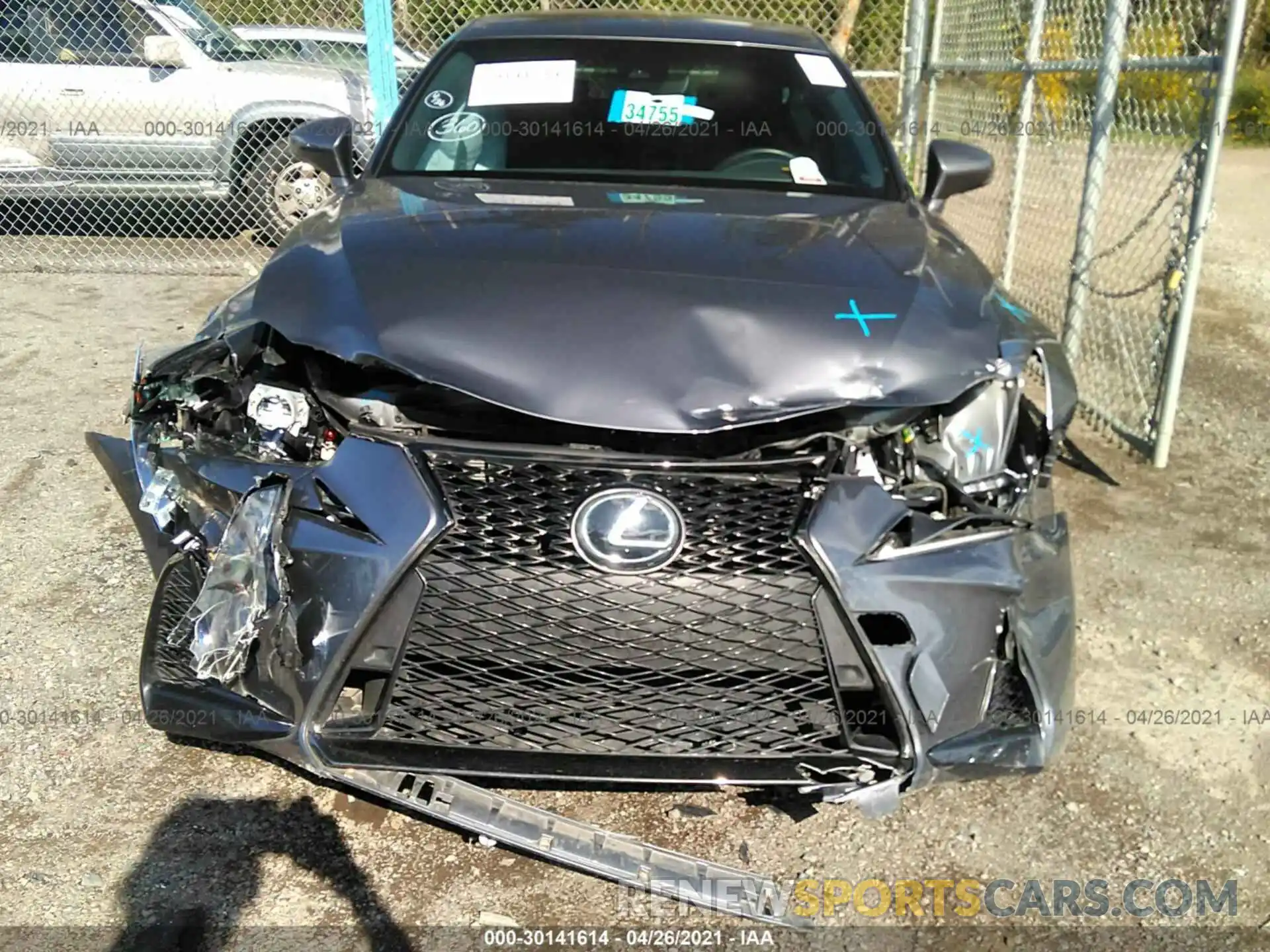 6 Photograph of a damaged car JTHC81D25K5038853 LEXUS IS 2019