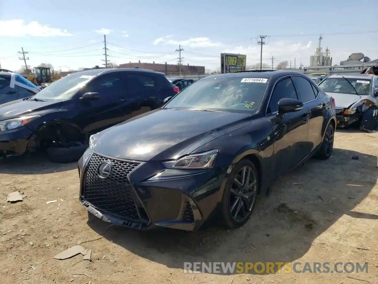 1 Photograph of a damaged car JTHC81D25K5038951 LEXUS IS 2019