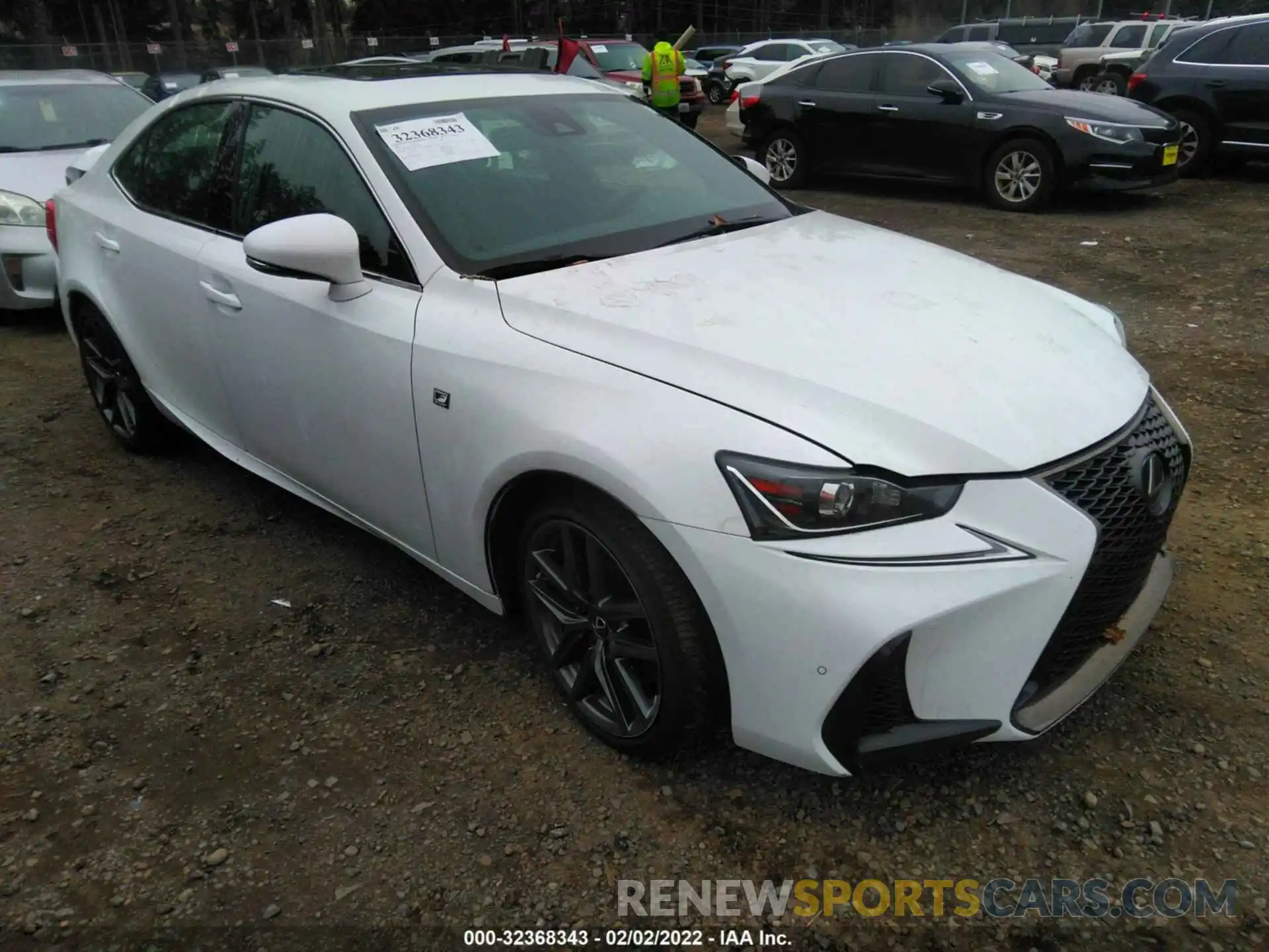 1 Photograph of a damaged car JTHC81D26K5034973 LEXUS IS 2019