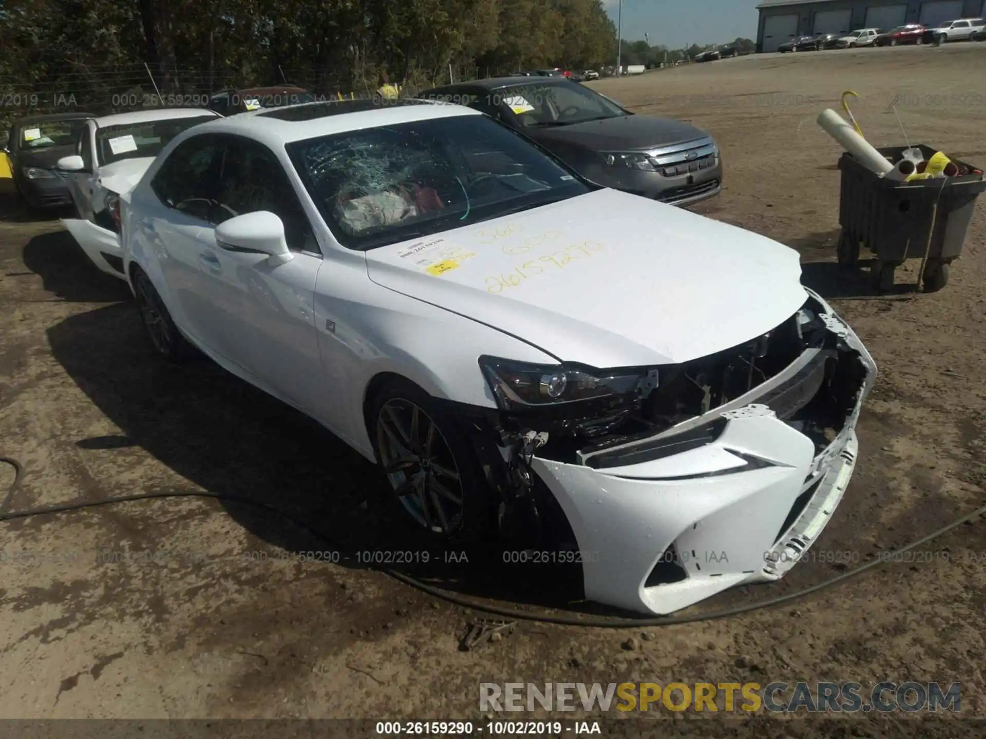 1 Photograph of a damaged car JTHC81D26K5036013 LEXUS IS 2019