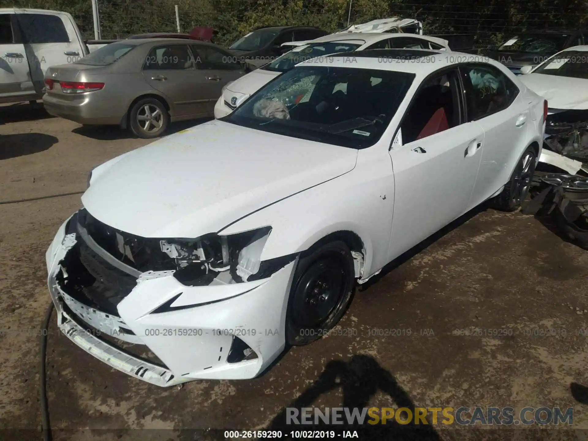 2 Photograph of a damaged car JTHC81D26K5036013 LEXUS IS 2019