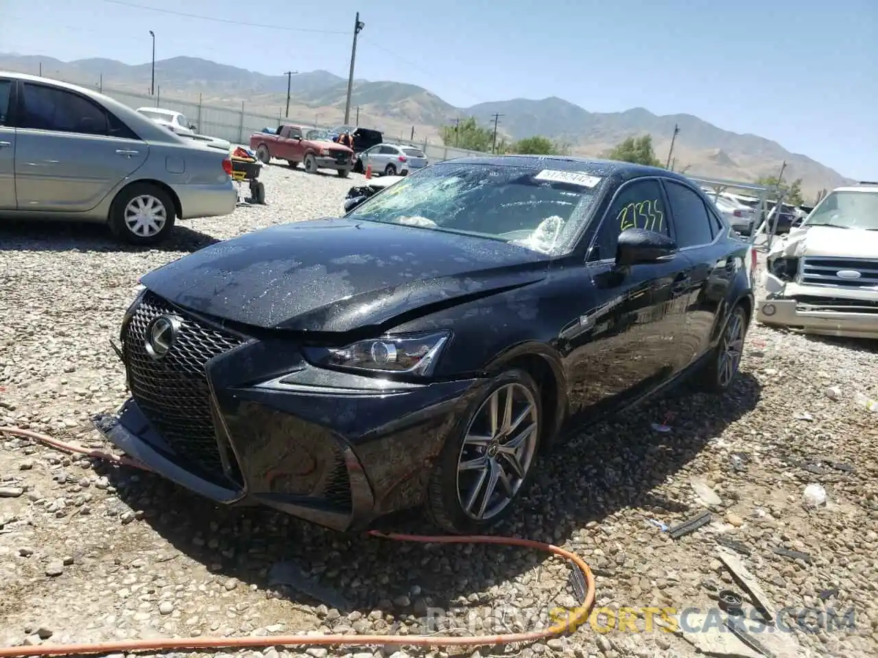 2 Photograph of a damaged car JTHC81D26K5036979 LEXUS IS 2019