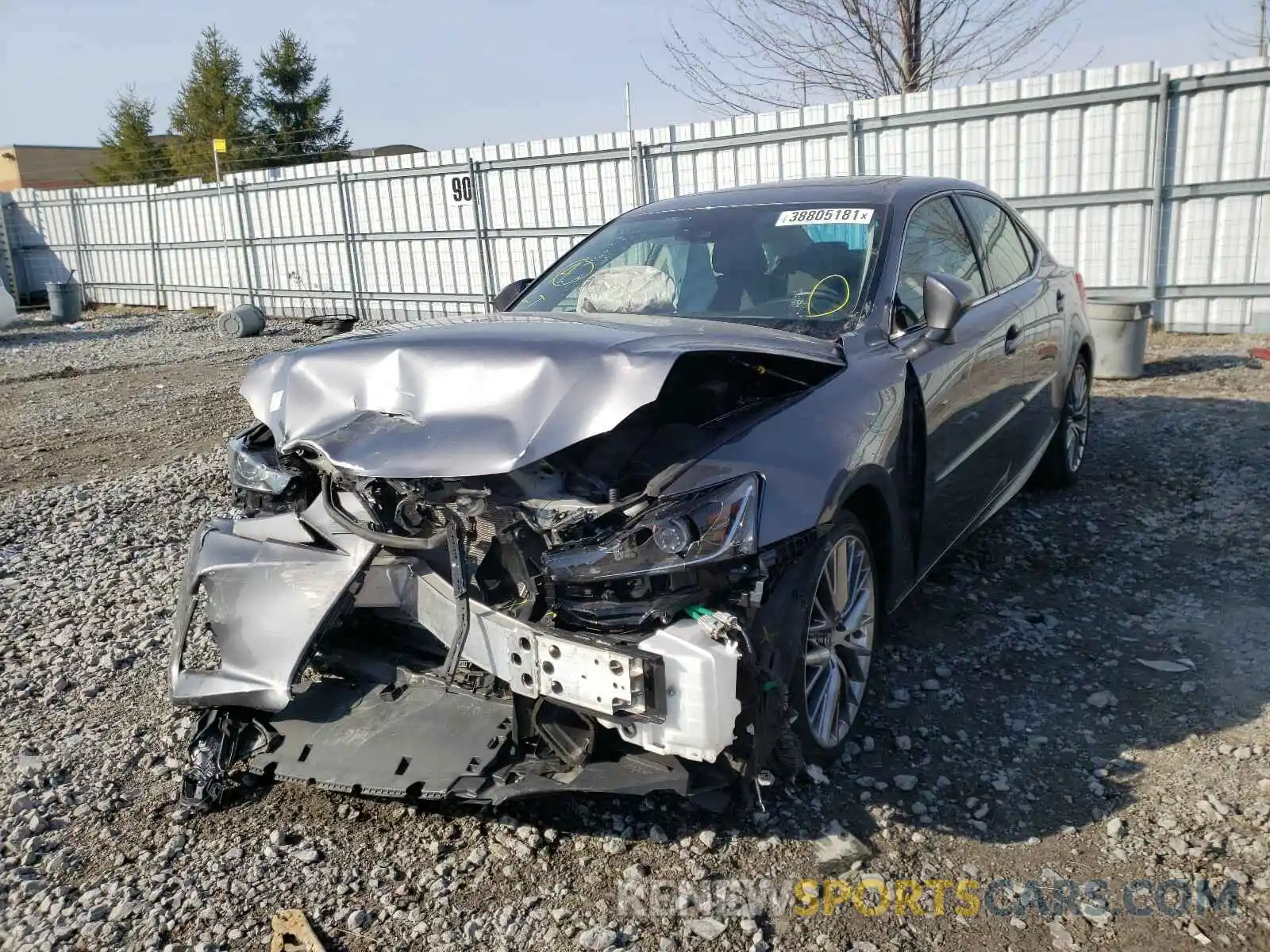 2 Photograph of a damaged car JTHC81D26K5037517 LEXUS IS 2019