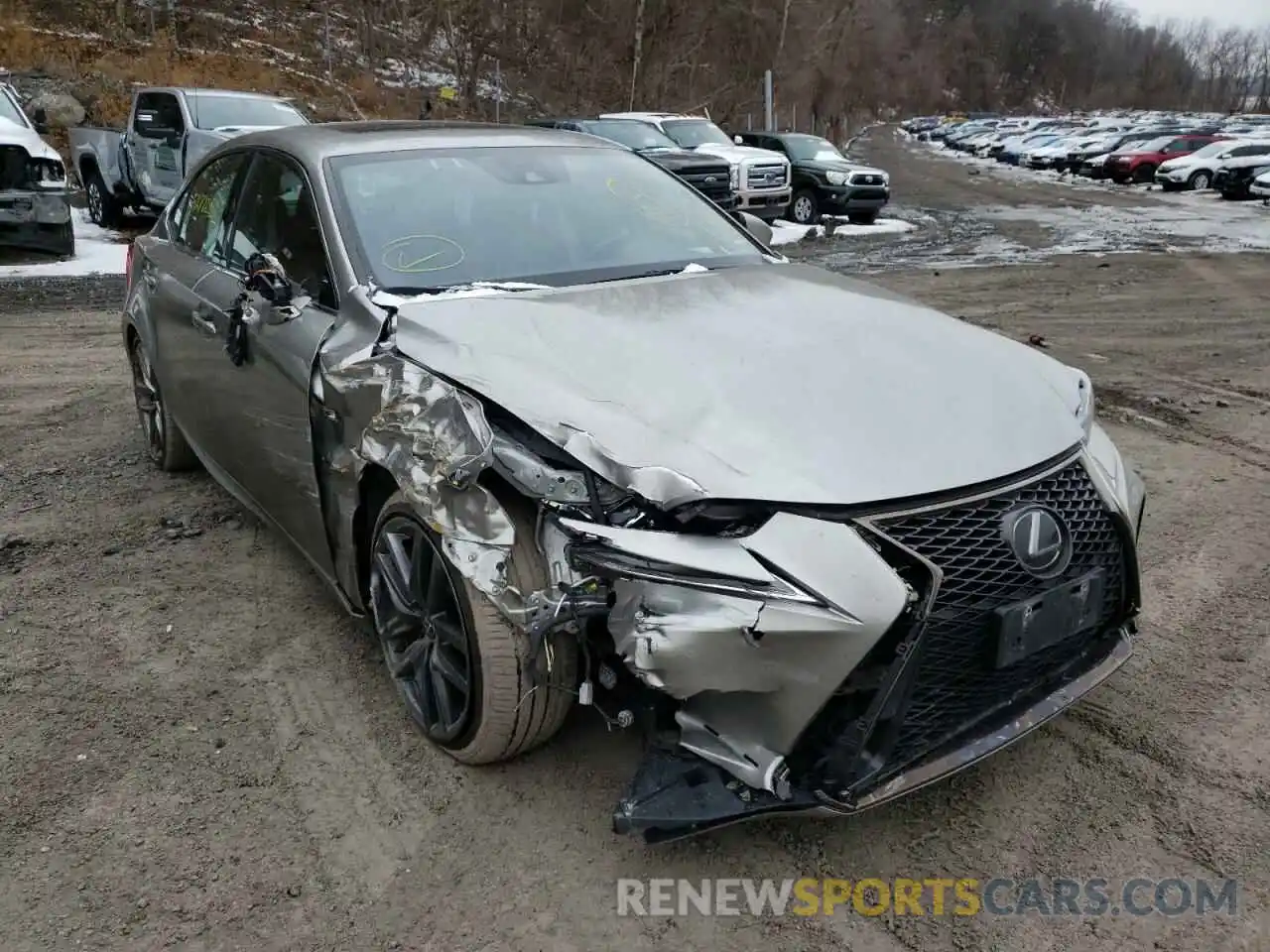 1 Photograph of a damaged car JTHC81D26K5037520 LEXUS IS 2019