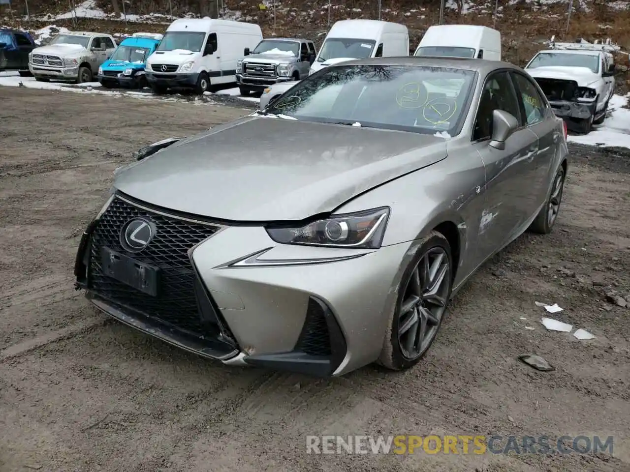 2 Фотография поврежденного автомобиля JTHC81D26K5037520 LEXUS IS 2019