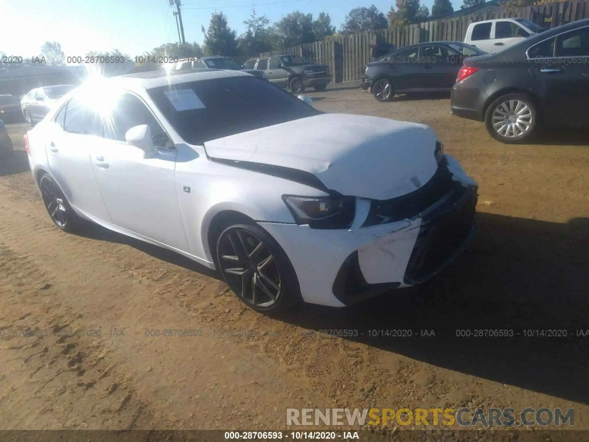 1 Photograph of a damaged car JTHC81D26K5039767 LEXUS IS 2019