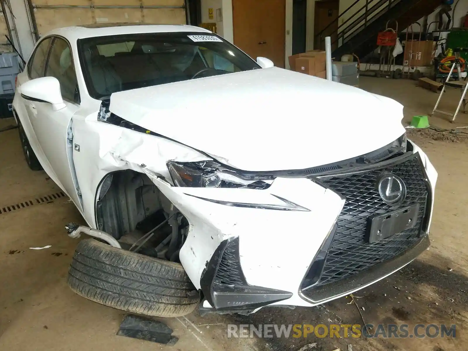 1 Photograph of a damaged car JTHC81D27K5034674 LEXUS IS 2019