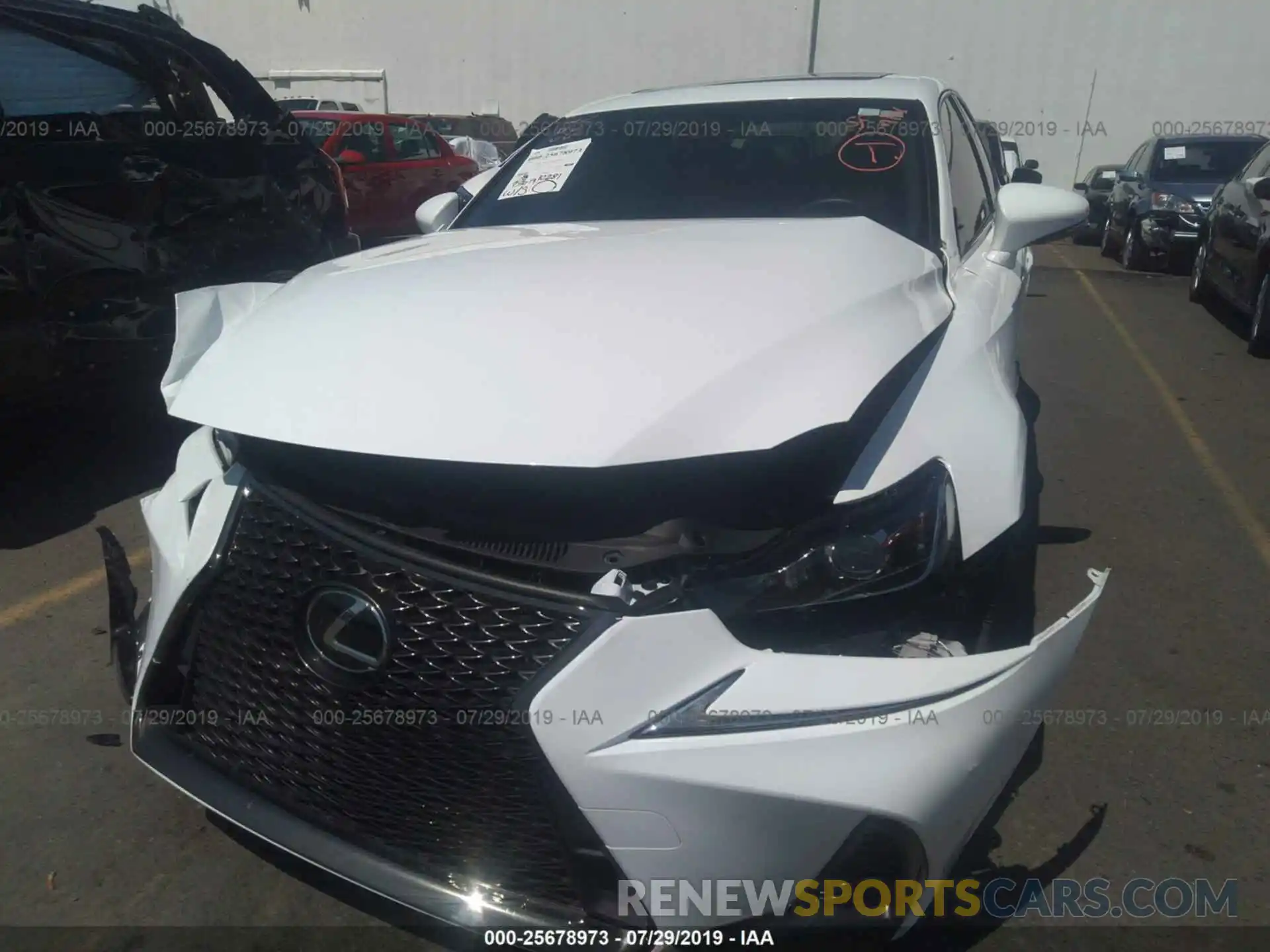 6 Photograph of a damaged car JTHC81D27K5034688 LEXUS IS 2019