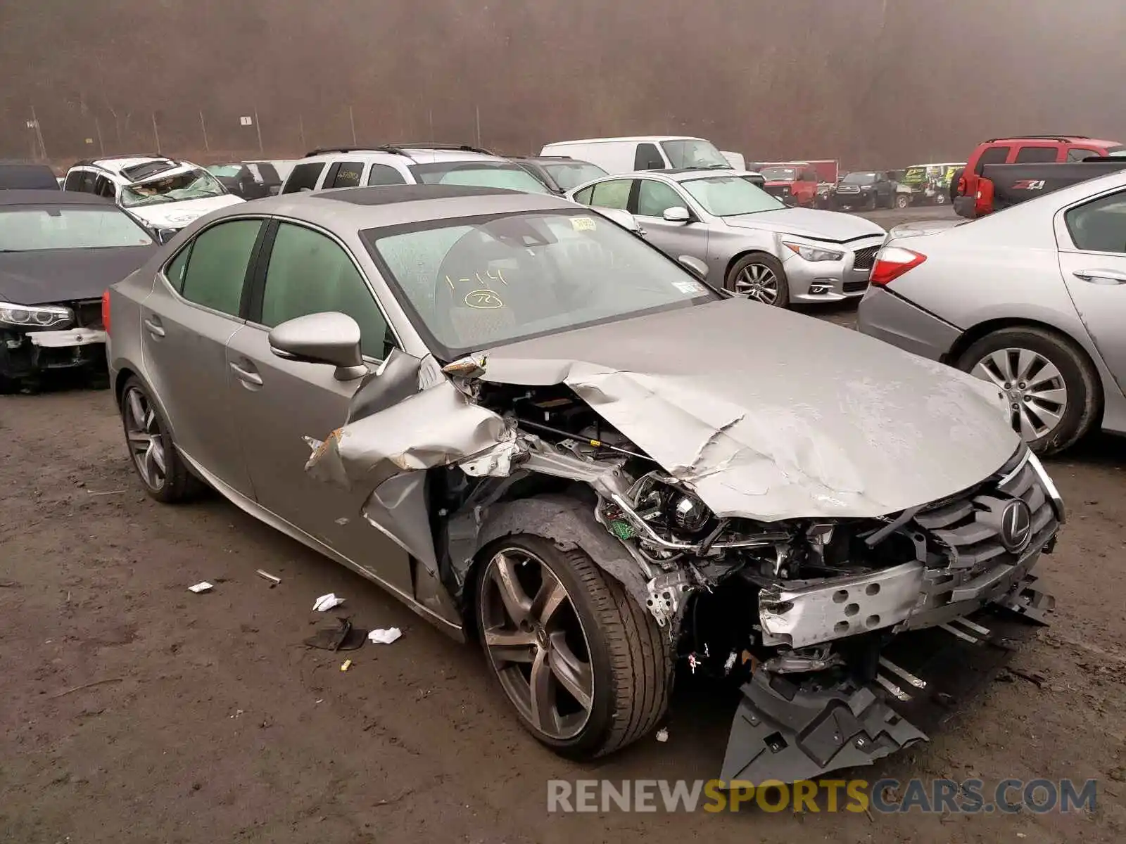 1 Photograph of a damaged car JTHC81D27K5037557 LEXUS IS 2019