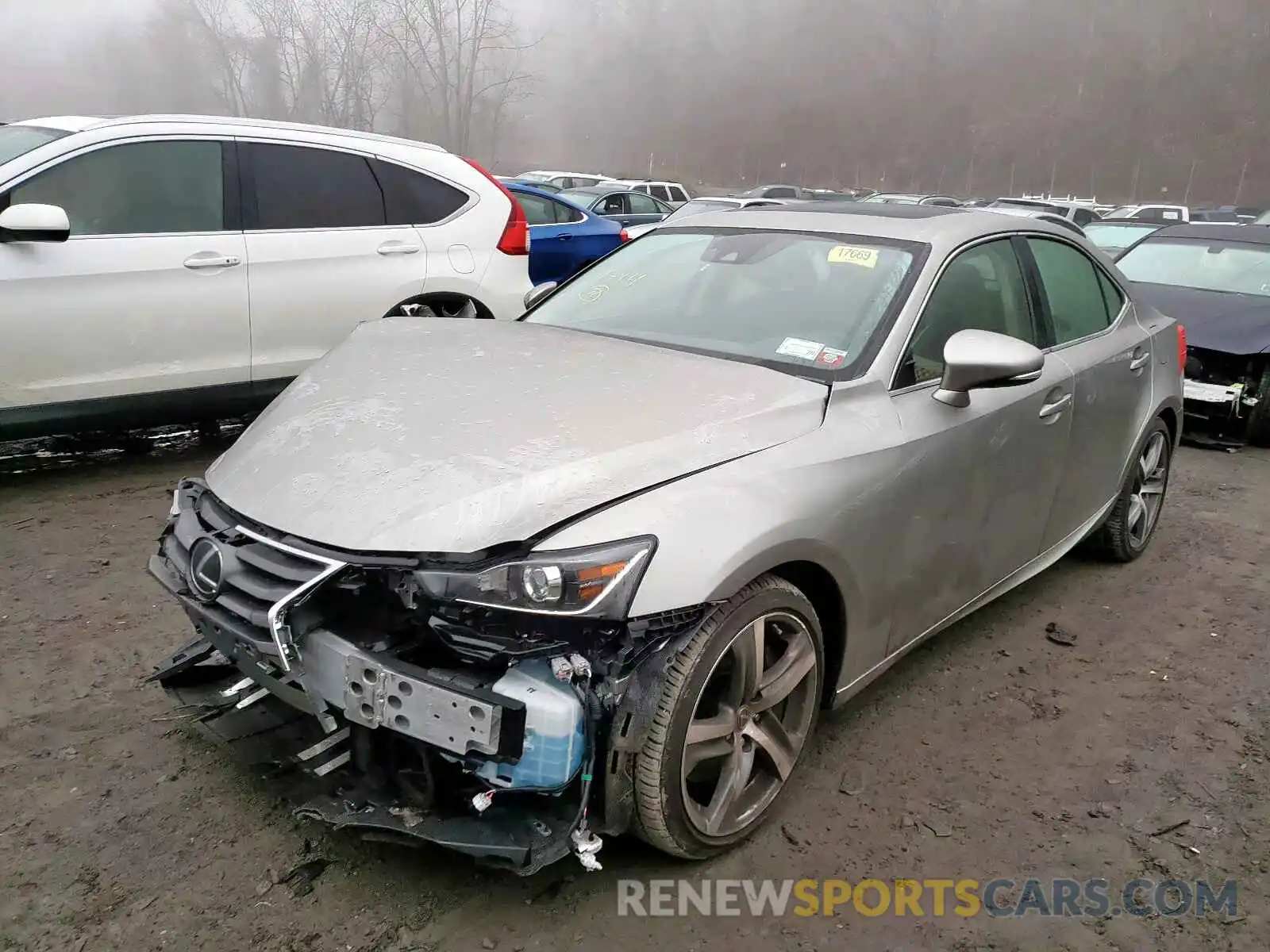 2 Photograph of a damaged car JTHC81D27K5037557 LEXUS IS 2019