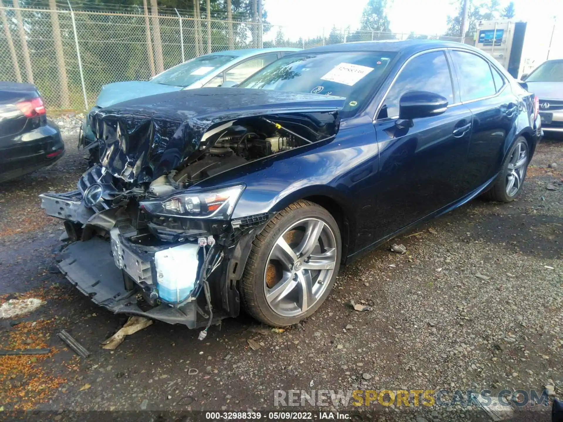 2 Фотография поврежденного автомобиля JTHC81D27K5038210 LEXUS IS 2019