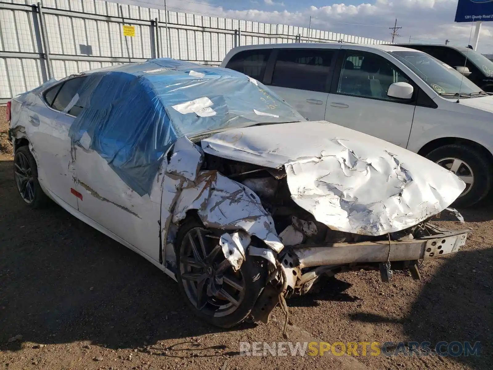 1 Photograph of a damaged car JTHC81D28K5035106 LEXUS IS 2019