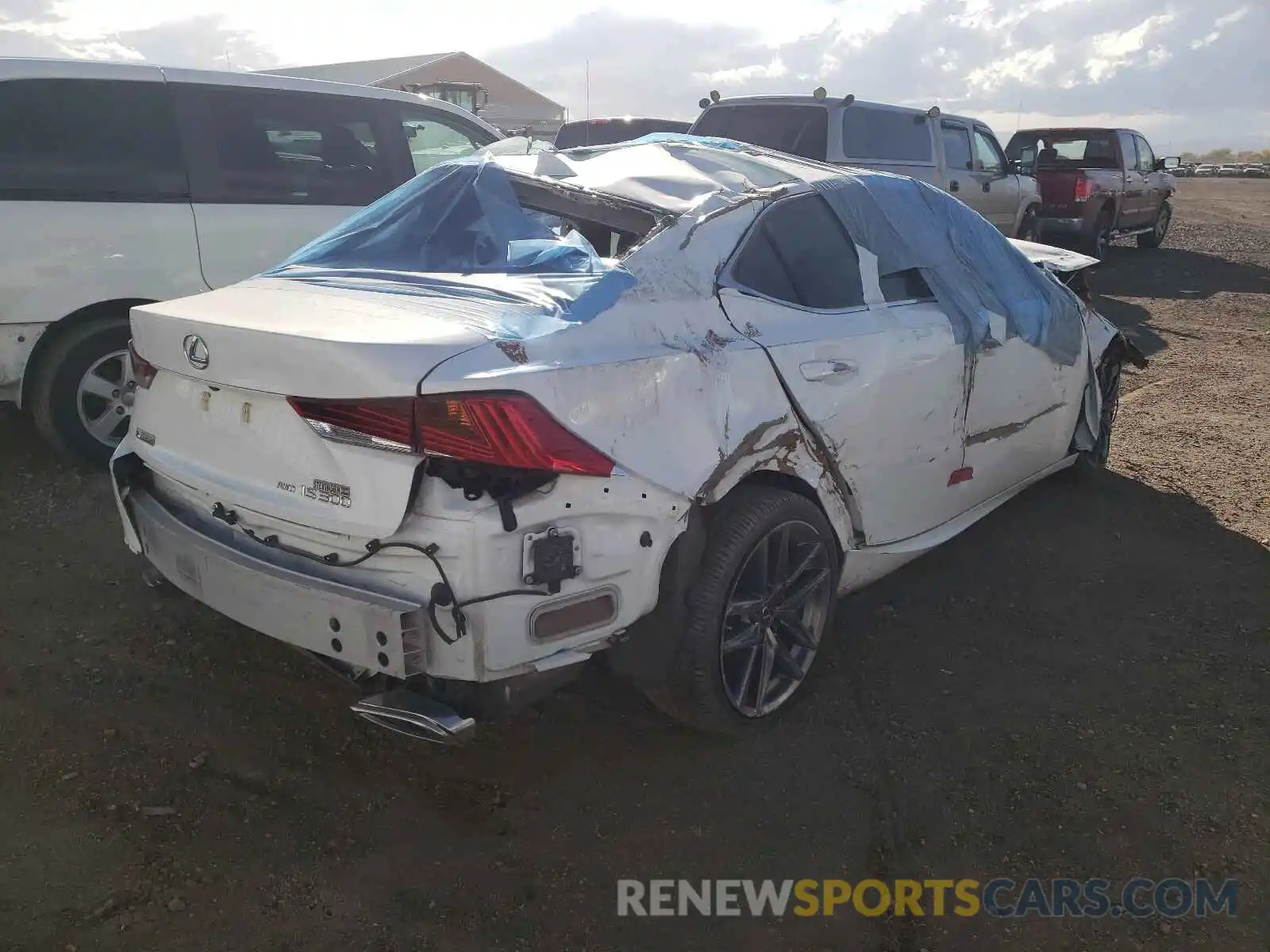 4 Photograph of a damaged car JTHC81D28K5035106 LEXUS IS 2019