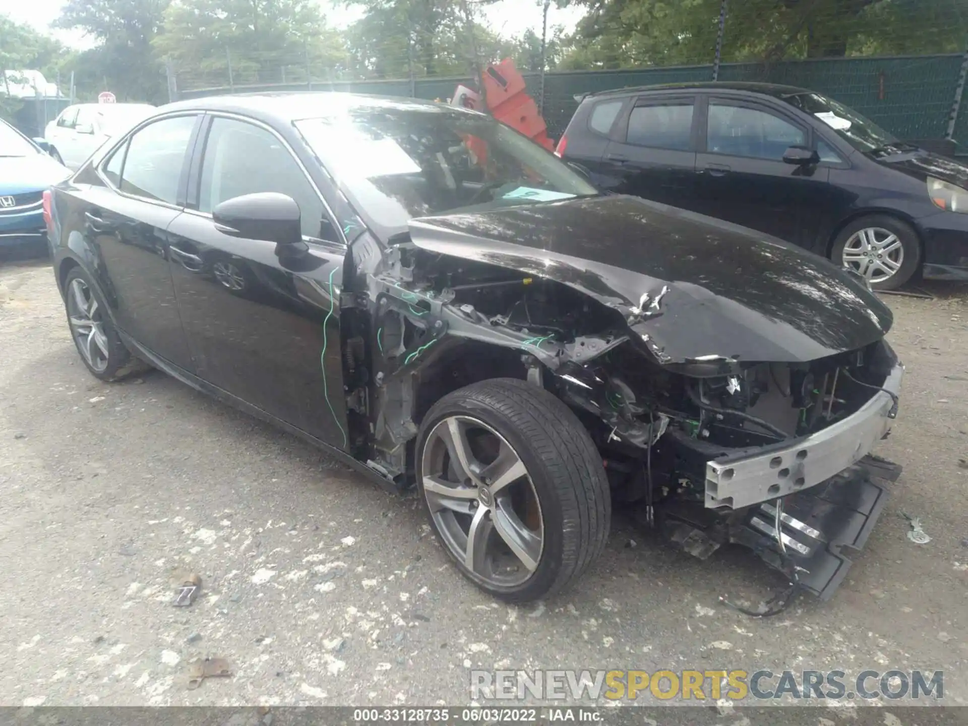 1 Photograph of a damaged car JTHC81D28K5035560 LEXUS IS 2019