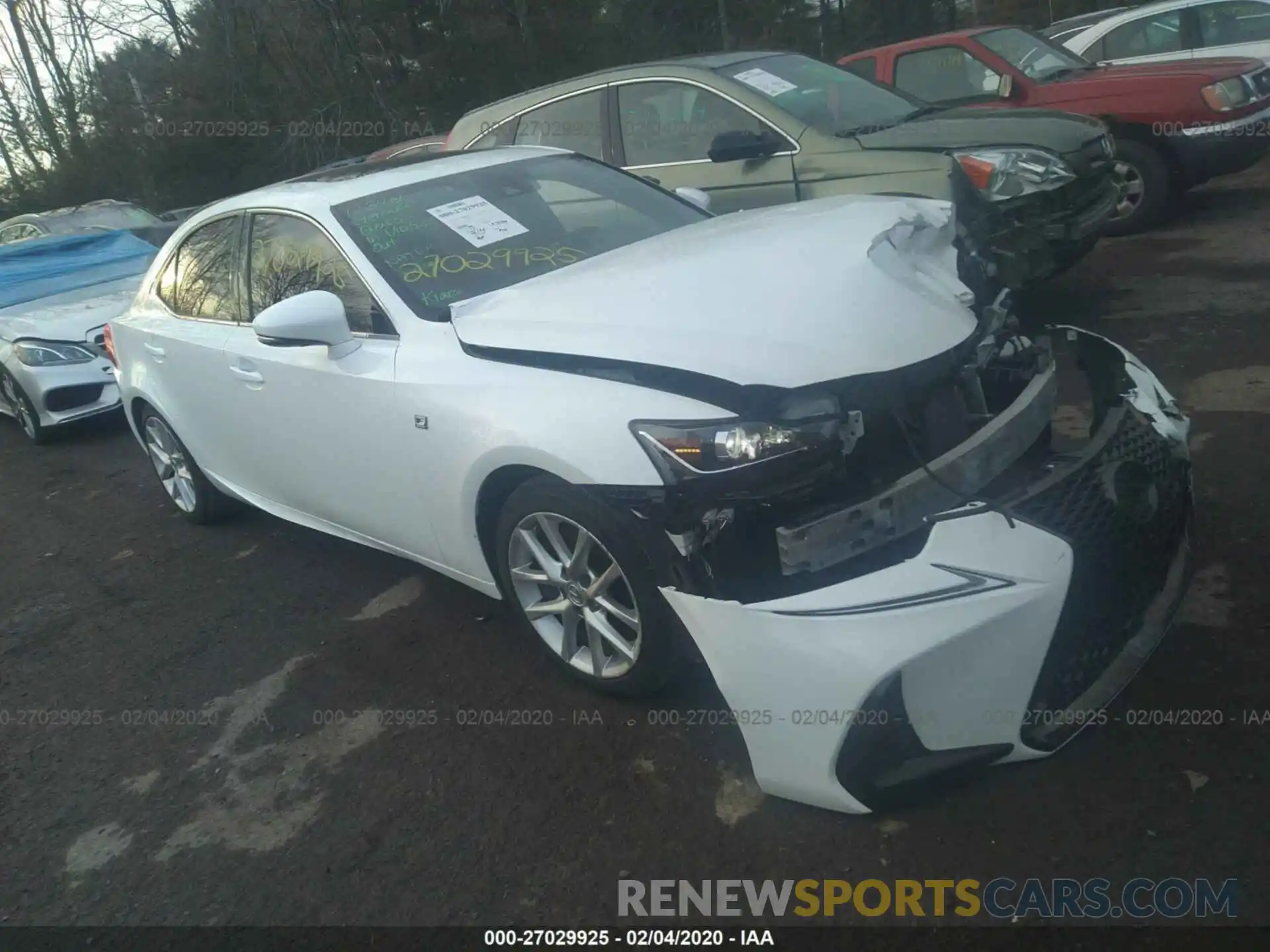 1 Photograph of a damaged car JTHC81D28K5035638 LEXUS IS 2019