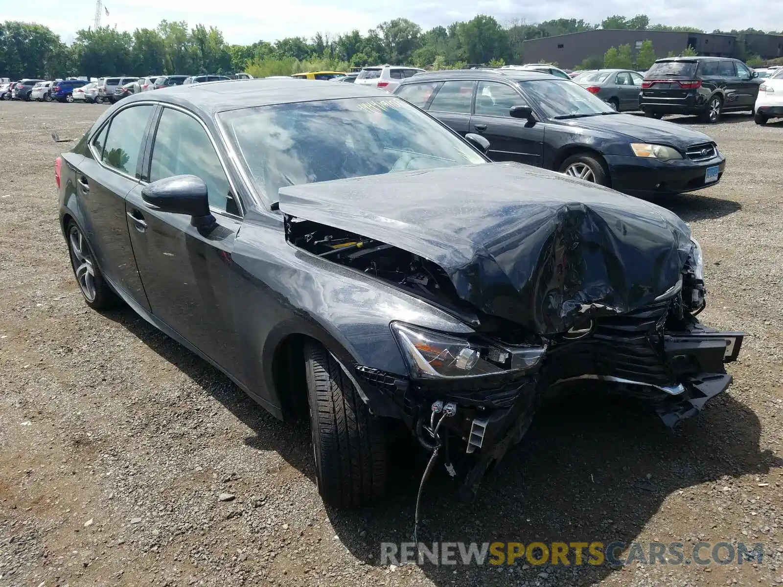 1 Photograph of a damaged car JTHC81D28K5036496 LEXUS IS 2019