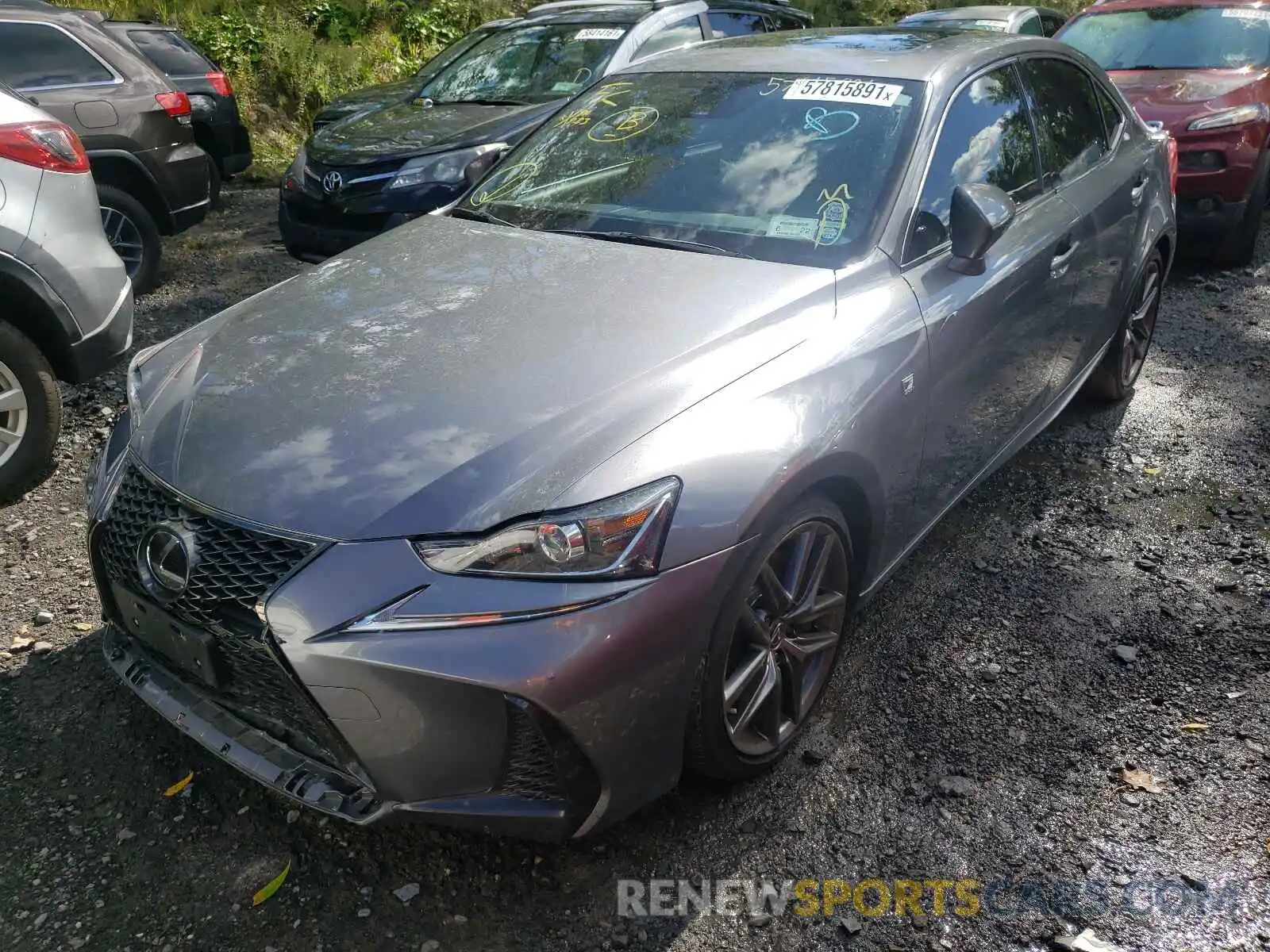 2 Photograph of a damaged car JTHC81D29K5035714 LEXUS IS 2019