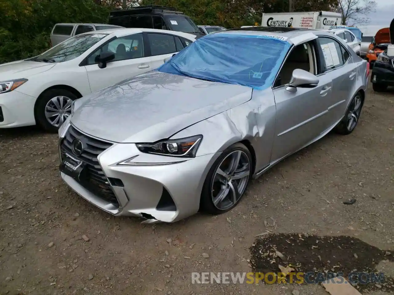 2 Photograph of a damaged car JTHC81D29K5037222 LEXUS IS 2019