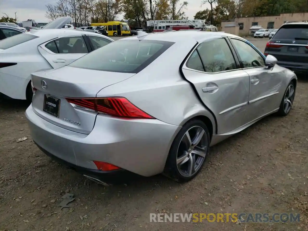 4 Photograph of a damaged car JTHC81D29K5037222 LEXUS IS 2019