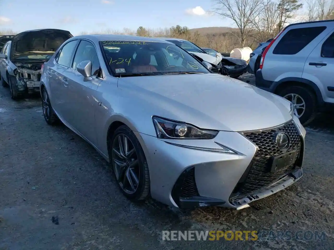 1 Photograph of a damaged car JTHC81D29K5037589 LEXUS IS 2019