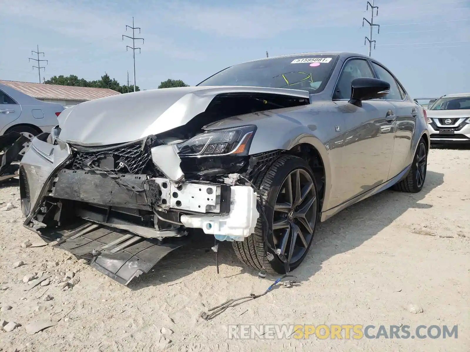 2 Photograph of a damaged car JTHC81D29K5039651 LEXUS IS 2019