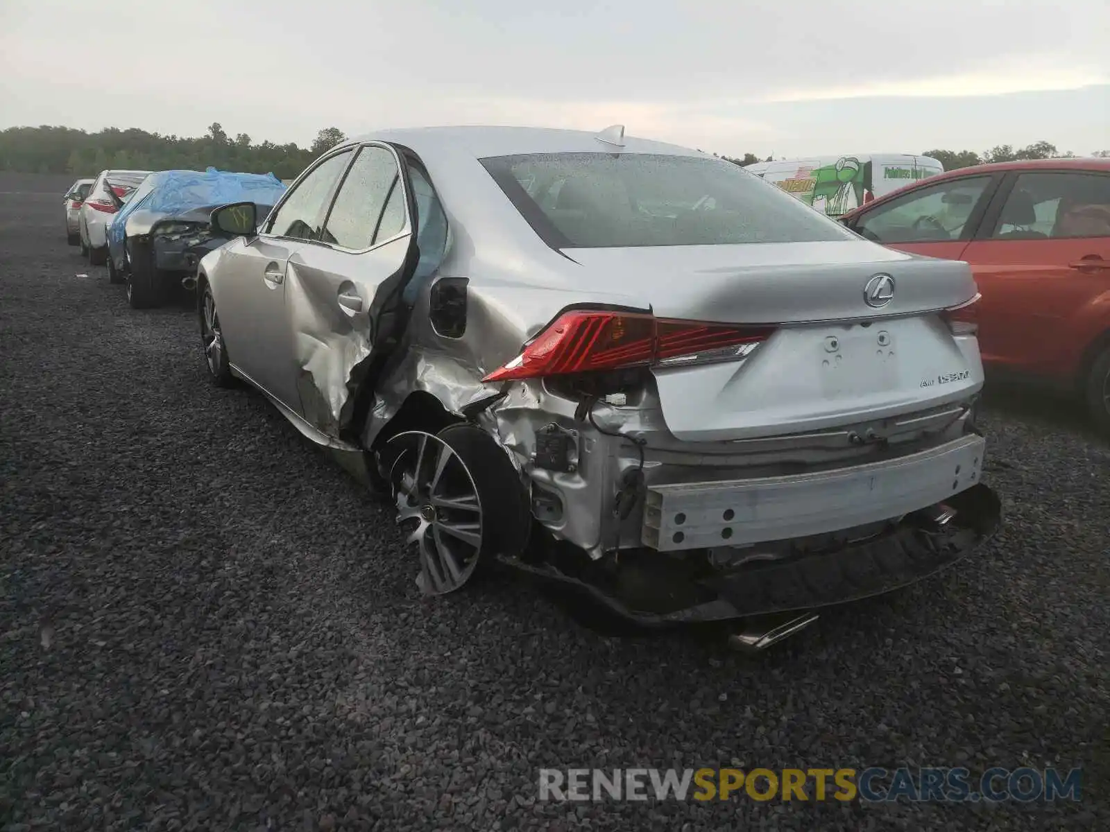 3 Photograph of a damaged car JTHC81D2XK5034300 LEXUS IS 2019