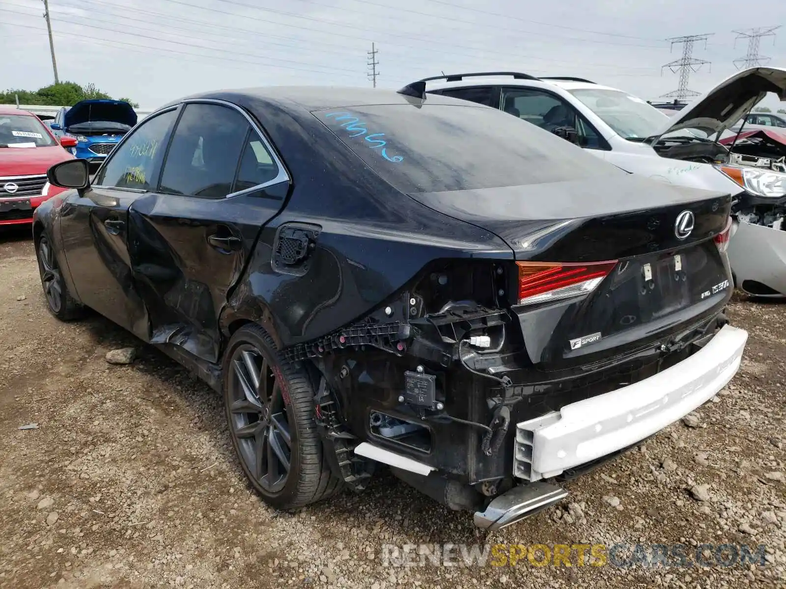 3 Photograph of a damaged car JTHC81D2XK5036368 LEXUS IS 2019