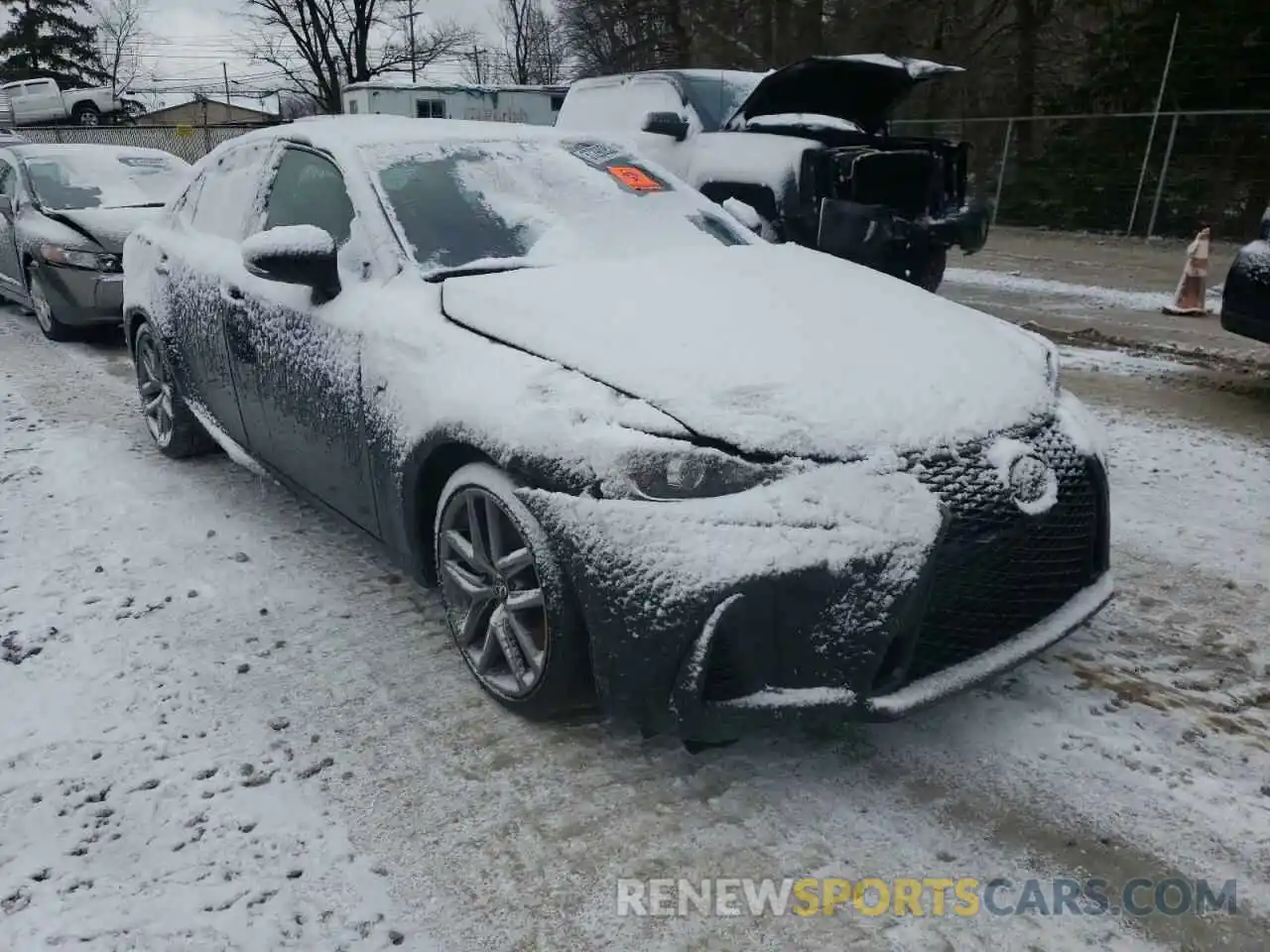 1 Photograph of a damaged car JTHC81D2XK5037035 LEXUS IS 2019