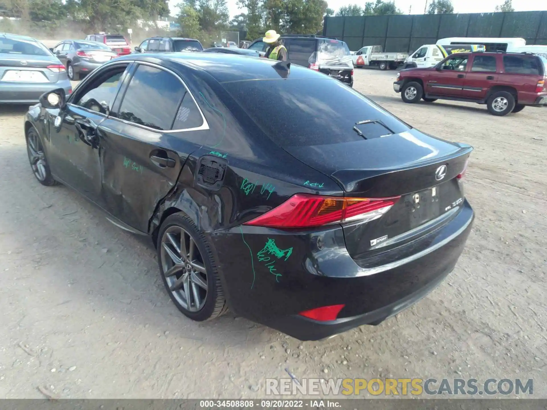 3 Photograph of a damaged car JTHC81D2XK5038069 LEXUS IS 2019