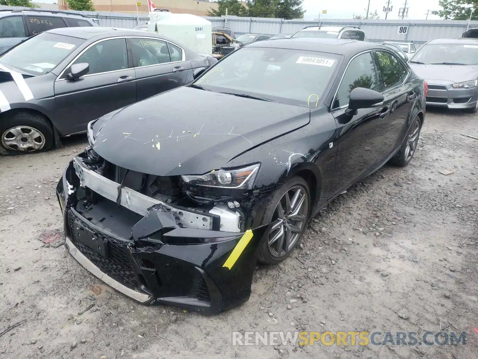 2 Photograph of a damaged car JTHC81D2XK5038377 LEXUS IS 2019