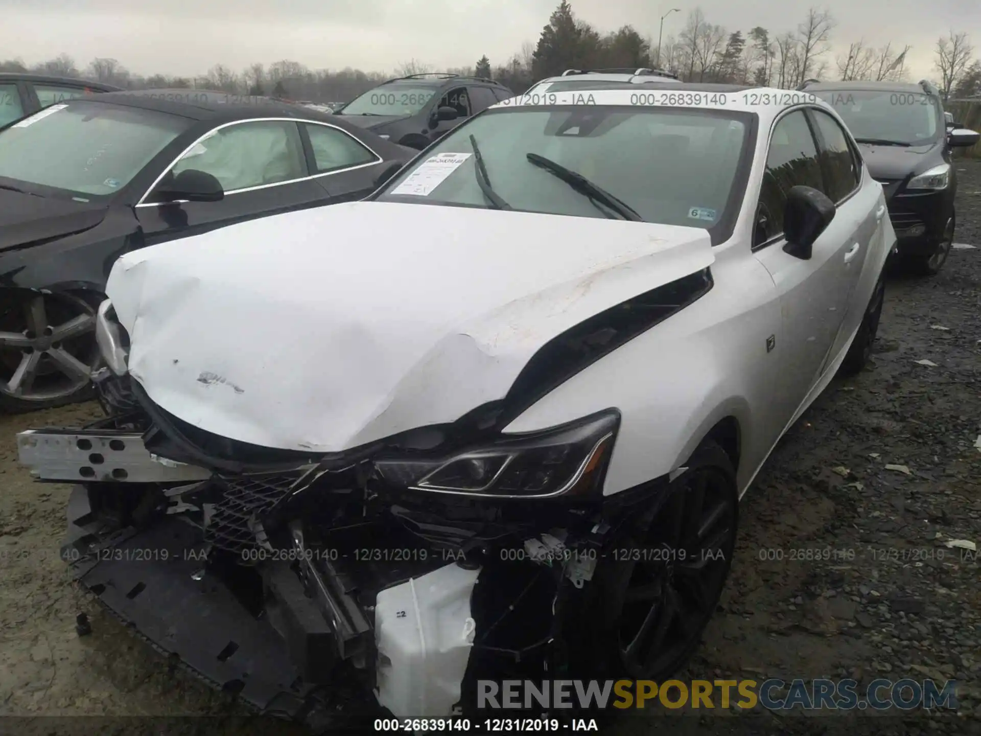 2 Photograph of a damaged car JTHC81D2XK5038668 LEXUS IS 2019