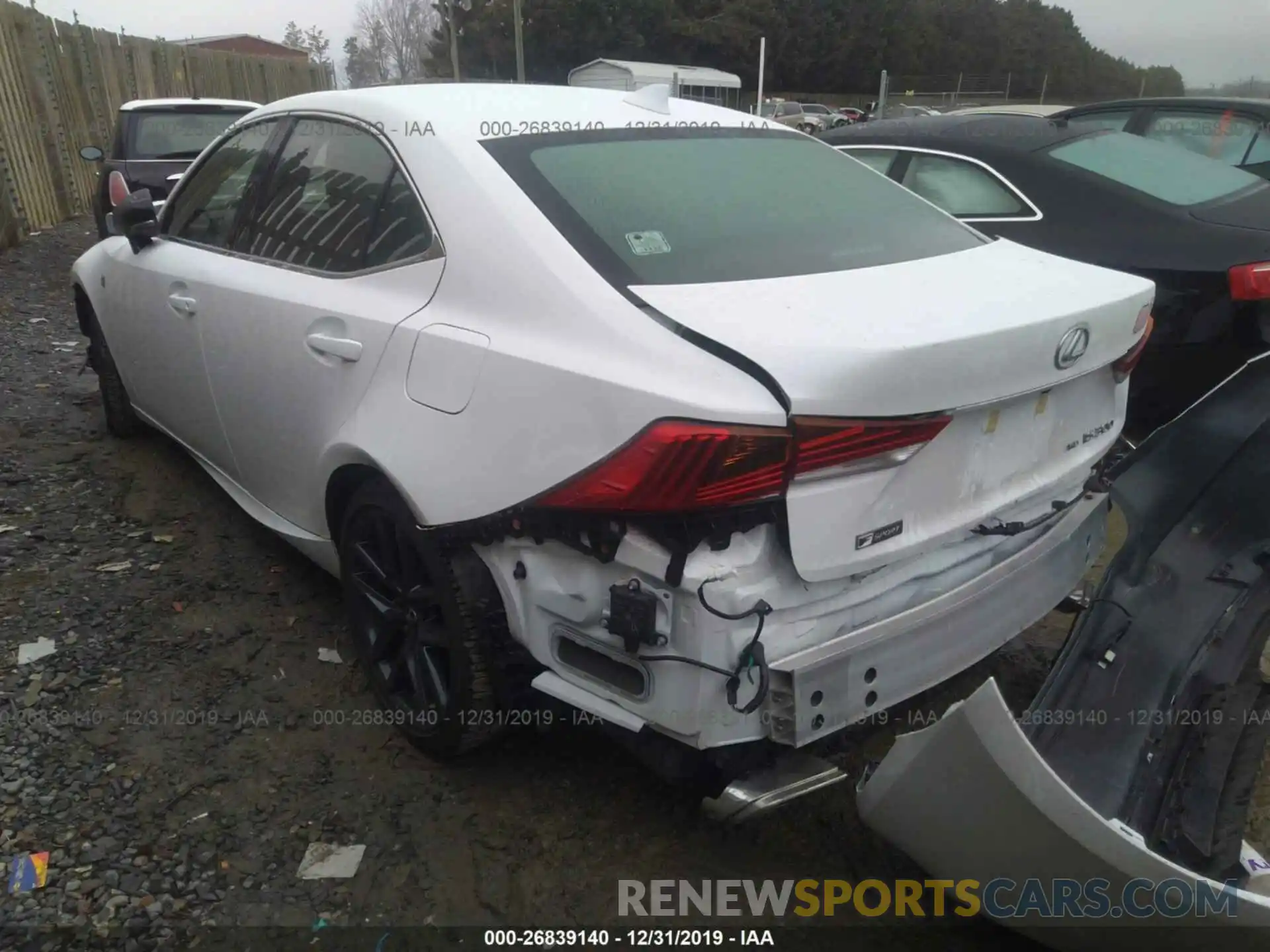 3 Photograph of a damaged car JTHC81D2XK5038668 LEXUS IS 2019