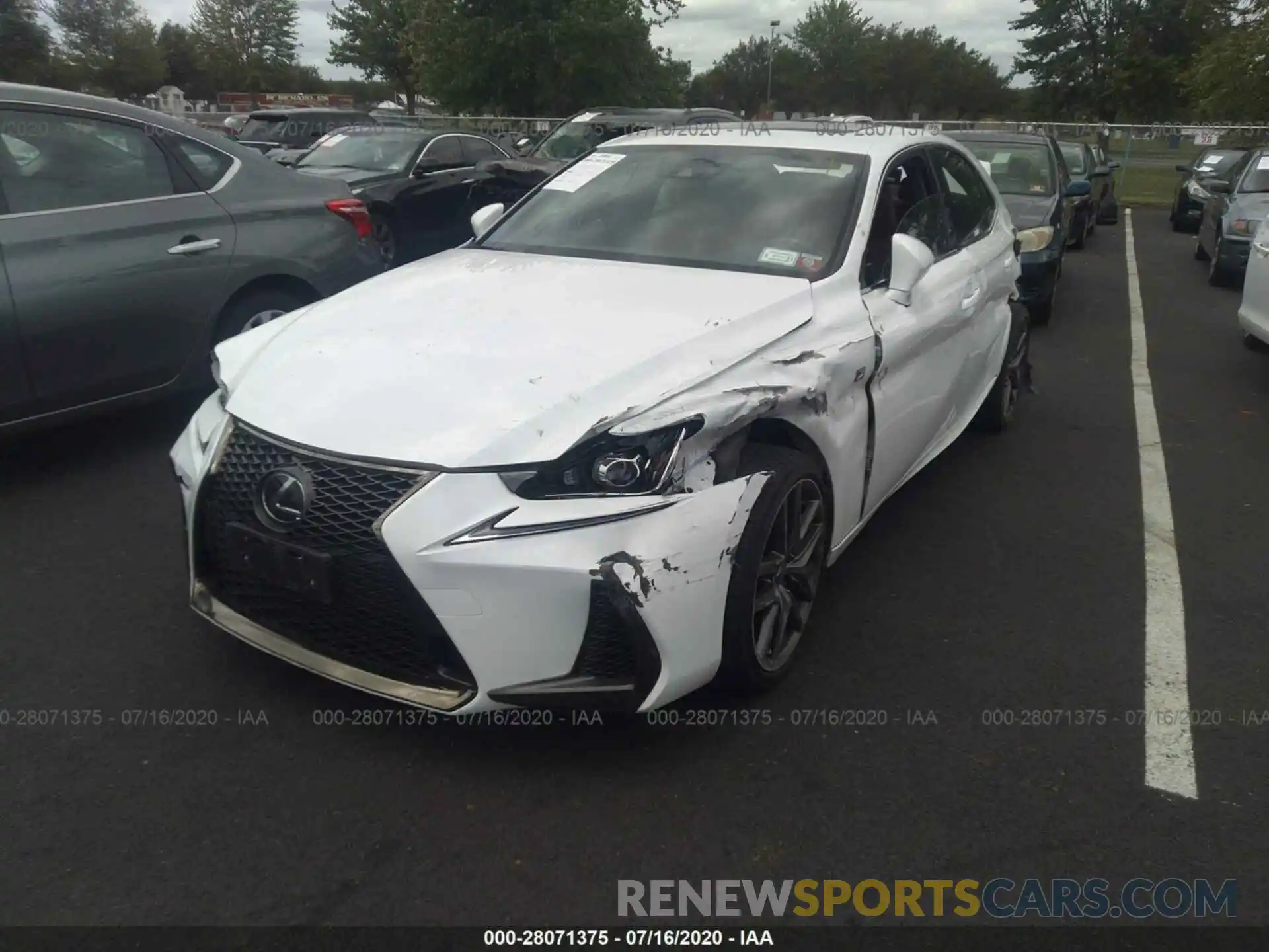 2 Photograph of a damaged car JTHC81D2XK5039173 LEXUS IS 2019